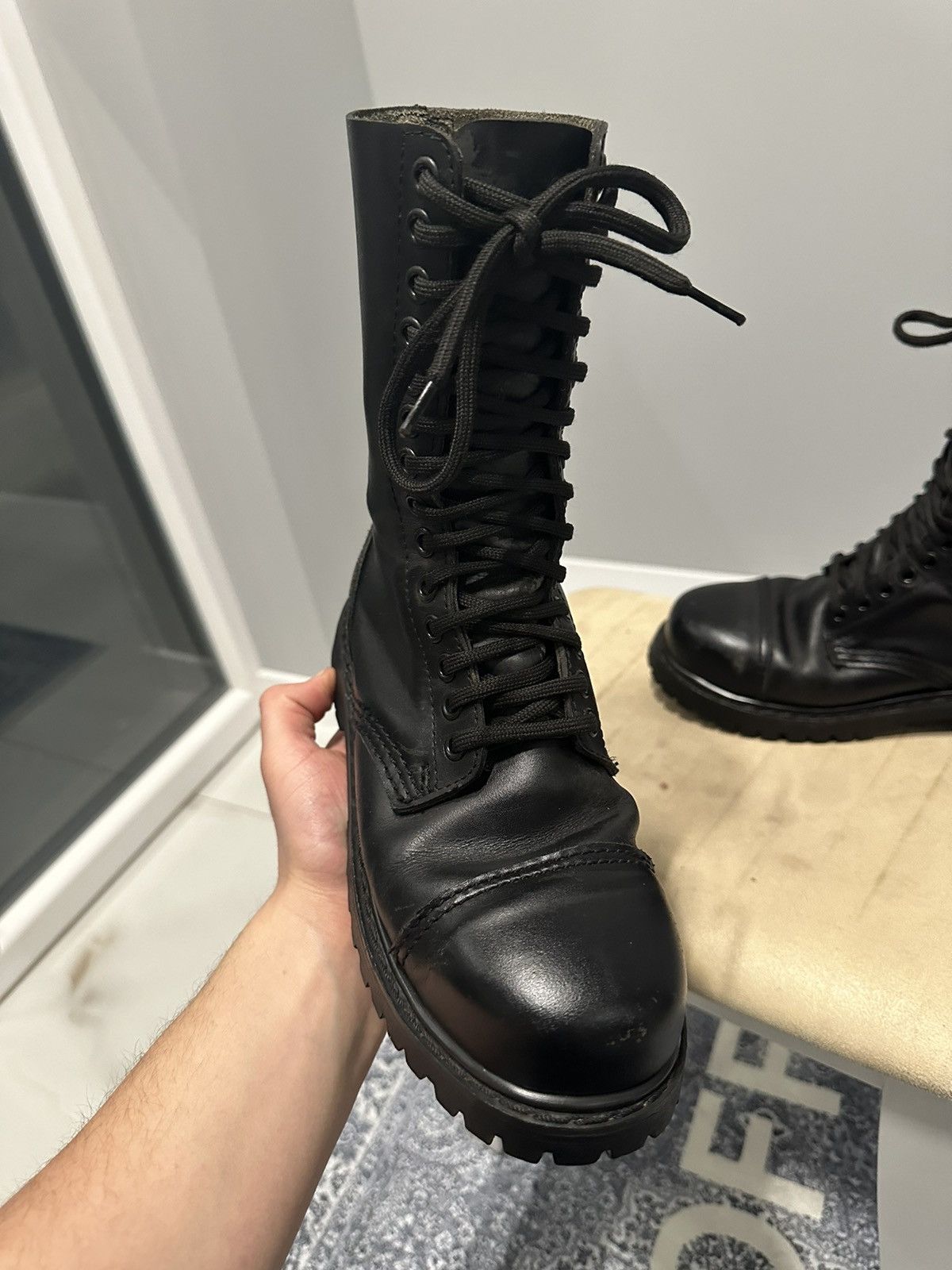 Undercover Undercover Avant Garde Vintage Leather Boots Steel Toe Size US 5 / EU 37 - 4 Thumbnail