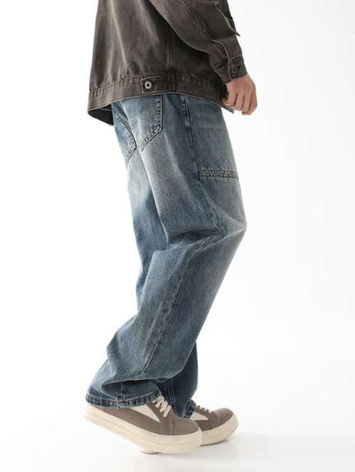 Japanese Brand Fashionable street distressed patchwork versatile jeans Size US 32 / EU 48 - 2 Thumbnail
