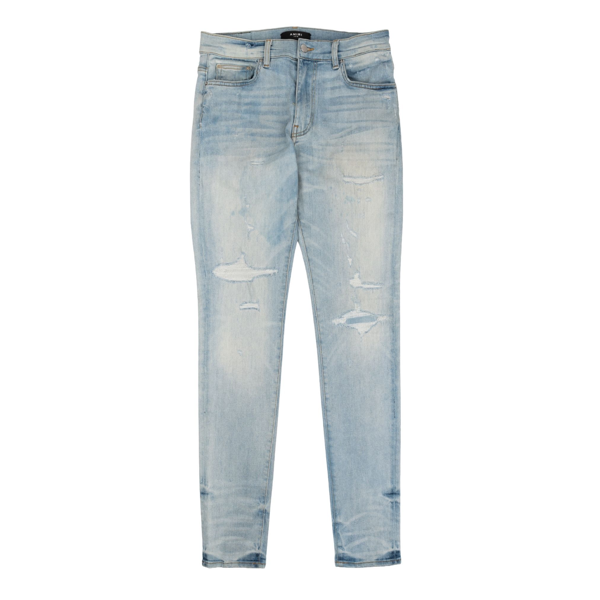 Amiri AMIRI ALL OVER REPAIR JEANS | Grailed