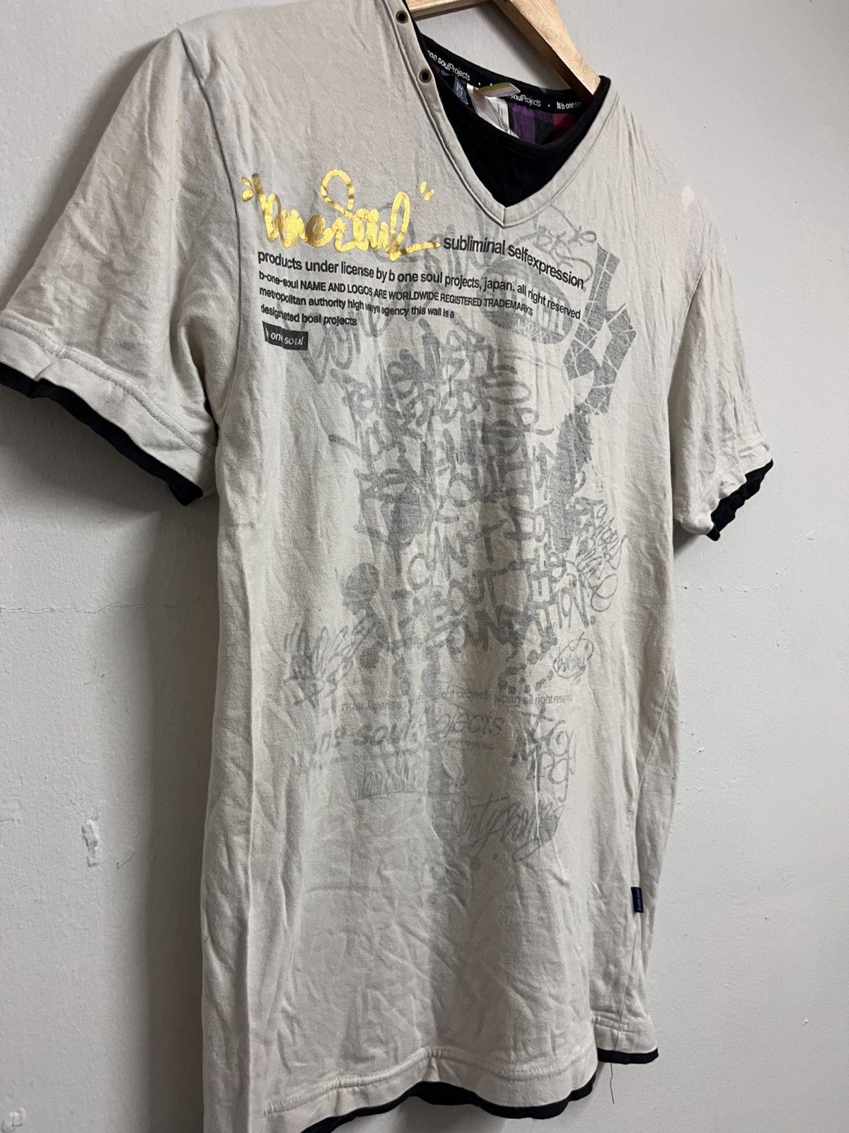 In The Attic 💥Y2K B One Soul Japanese Punk Brand Size US M / EU 48-50 / 2 - 2 Thumbnail