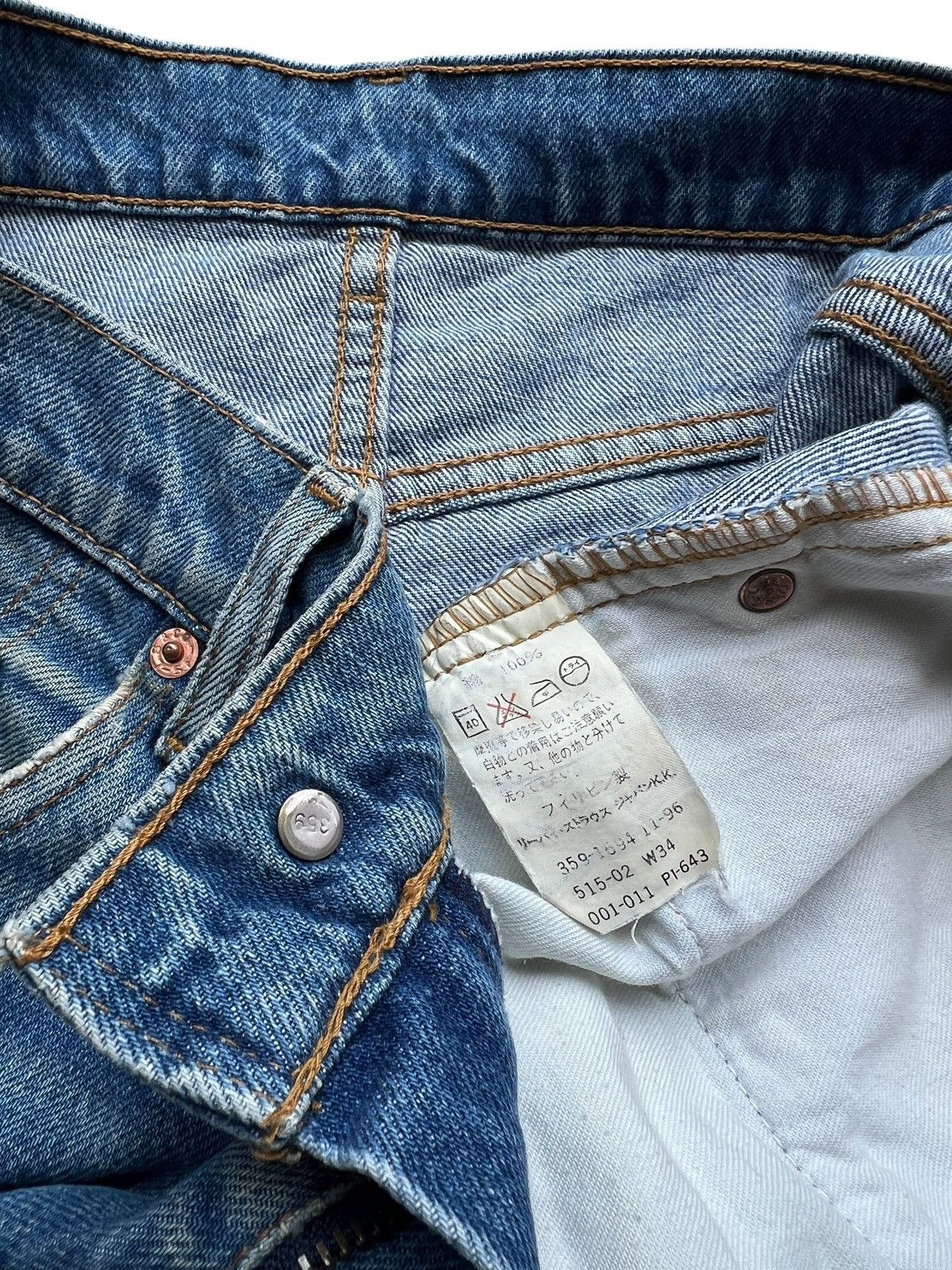 Levi's Vintage Levis 515 Distressed Denim Jeans 34x30 Size US 34 / EU 50 - 10 Thumbnail