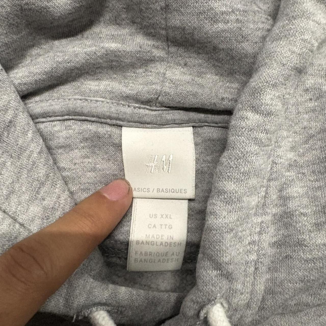 Japanese Brand × Vintage Crazy Vintage Y2K/2000s Blank Grey Minimalistic Hoodie! Size US XXL / EU 58 / 5 - 3 Thumbnail