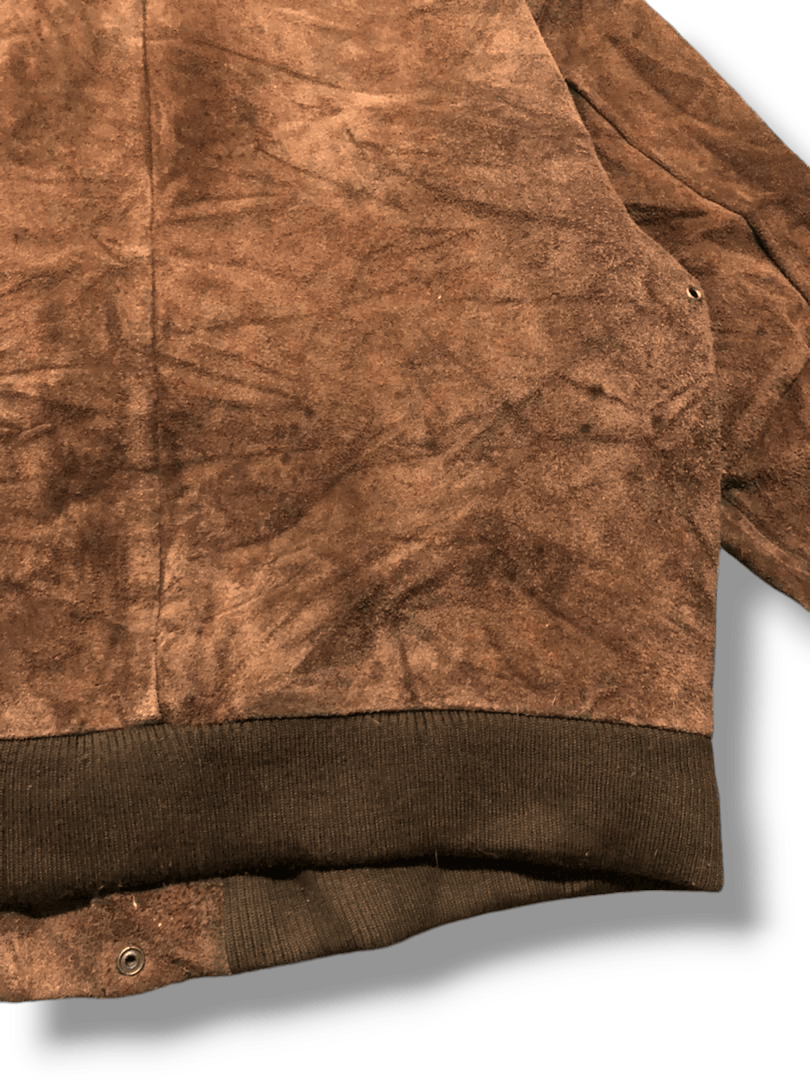 Robinson Les Bains 90s Robinson Les Bains Suede Leather US.Air Force Jacket Size US L / EU 52-54 / 3 - 11 Thumbnail