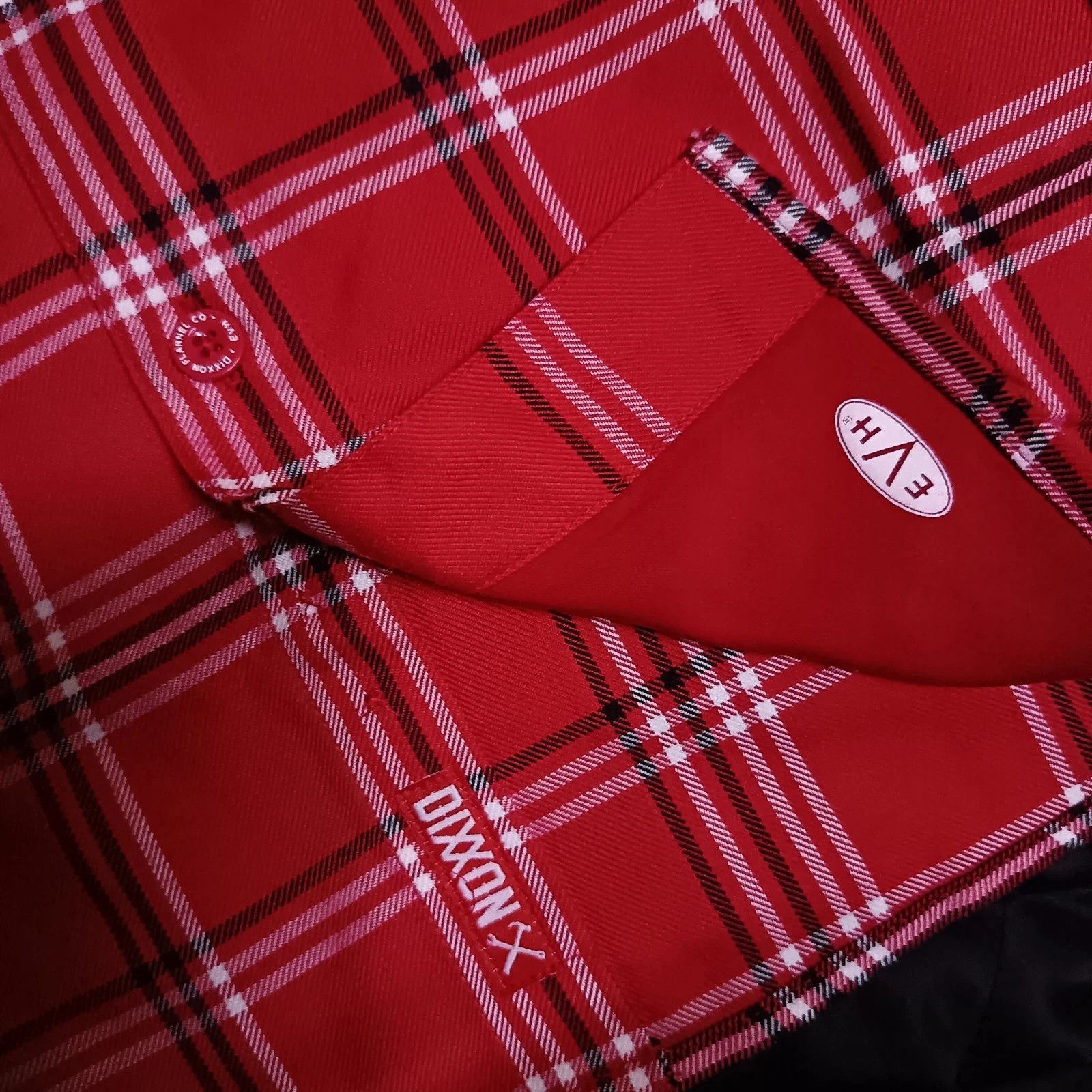 Share Dixxon Flannel Eddie Van Halen EVH Rock Band Shirt