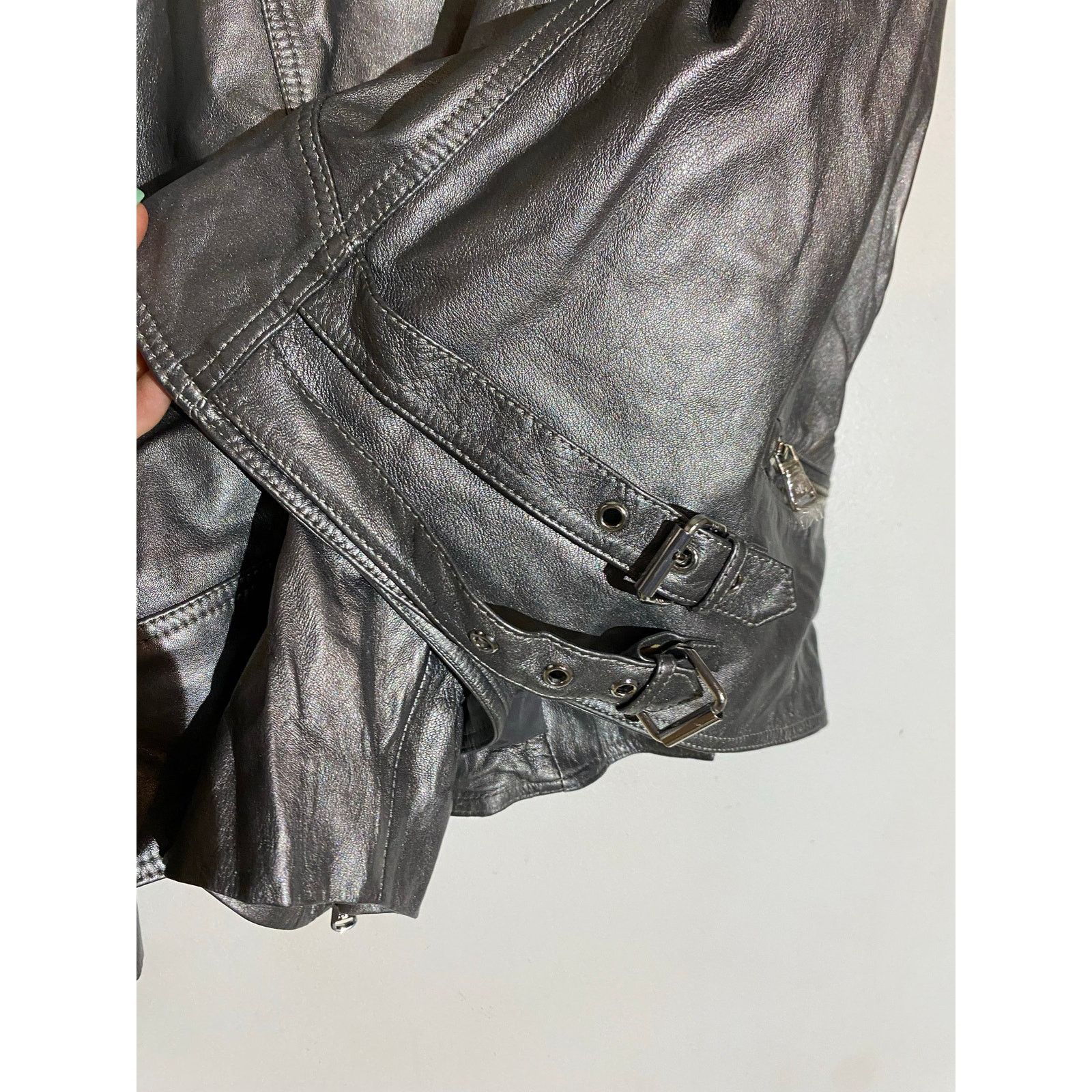 Lauren Ralph Lauren Lauren Ralph Lauren Metalic Moto Jacket Women's 3X NEW Size 3XL / US 20-22 - 3 Thumbnail