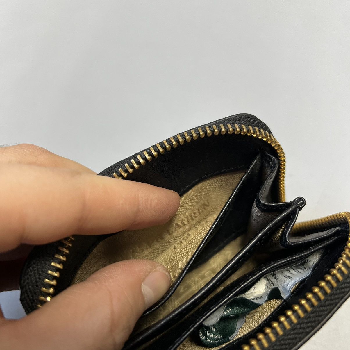 Ralph Lauren Ralph Lauren Leather Wallet Black Size ONE SIZE - 21 Thumbnail