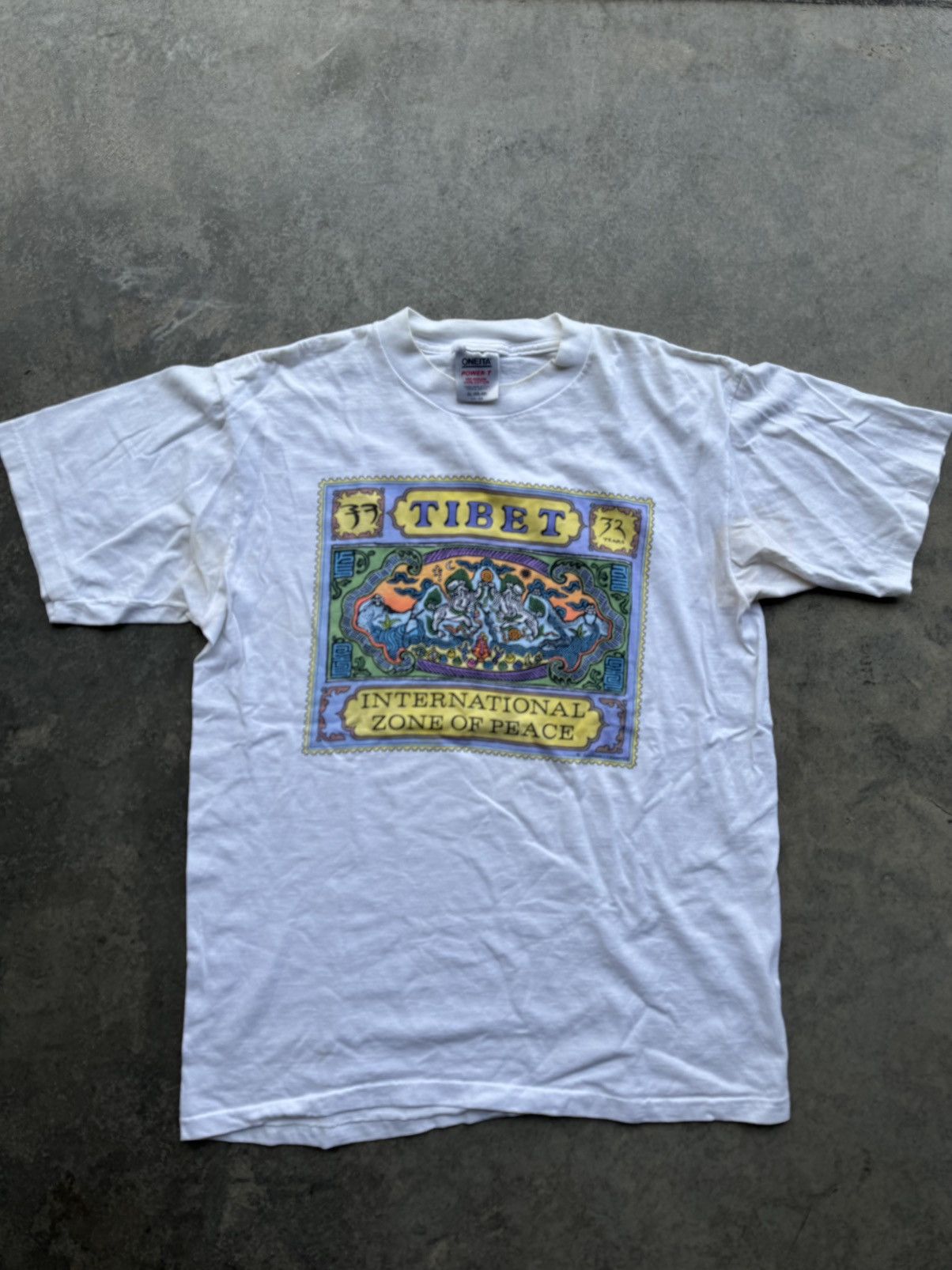 Vintage Vintage 1991 Tibet Tee Size US XL / EU 56 / 4 - 1 Thumbnail