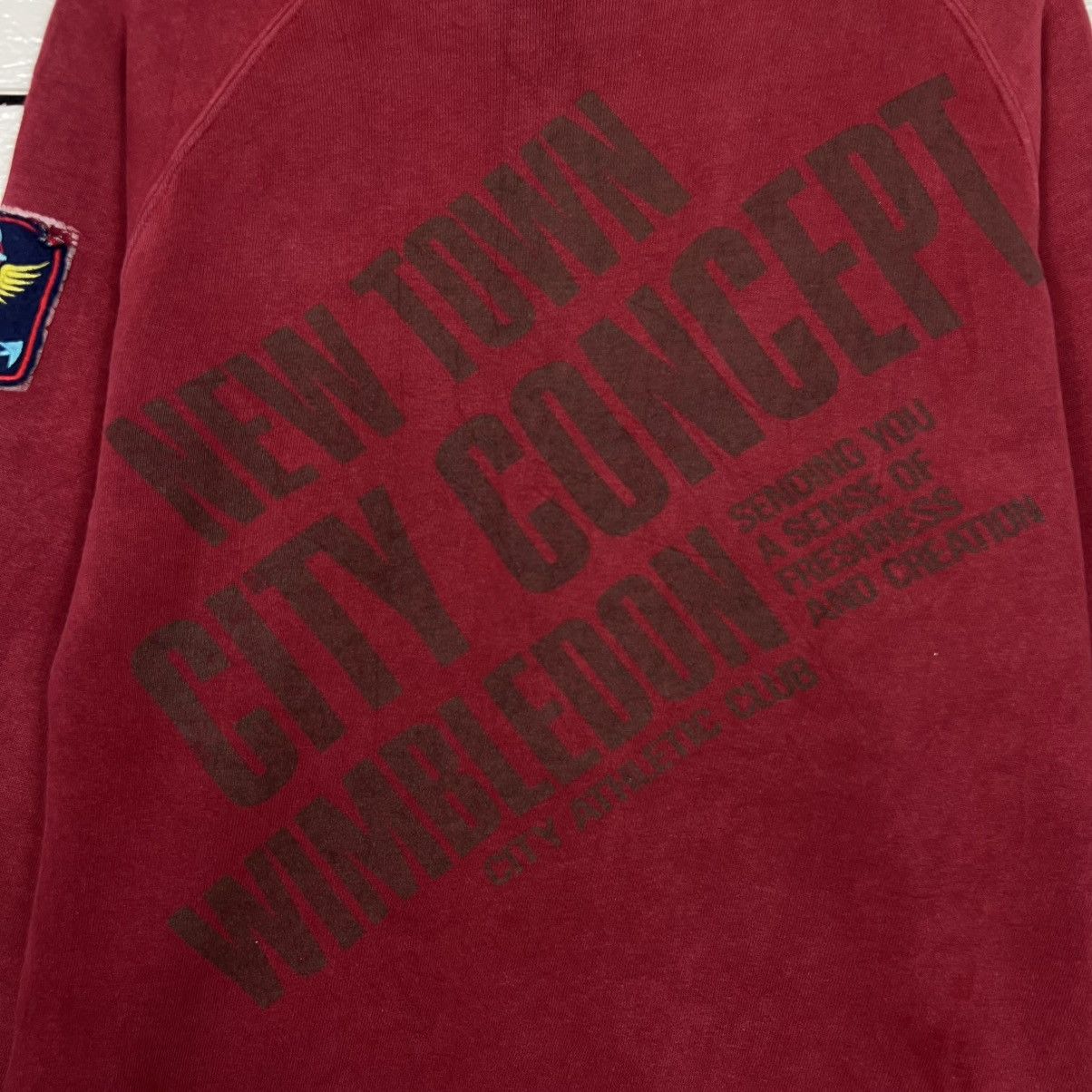 Vintage New Town City Concept Big Logo Sweatshirt US ARMY #4301-C195 Size US M / EU 48-50 / 2 - 3 Thumbnail