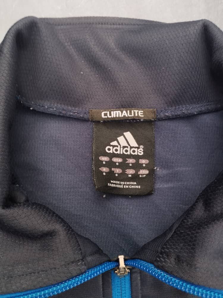 Adidas Adidas Tracktop Black Stripe Blue Size S Size US S / EU 44-46 / 1 - 3 Thumbnail