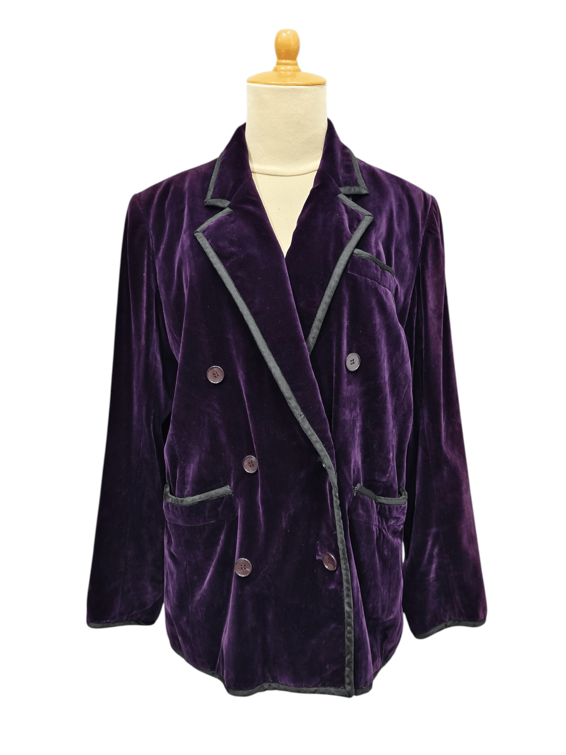 Saint Laurent Paris ARCHIVE📕 70s Saint Laurent Velvet Glam Rock Blazer Jacket Size L / US 10 / IT 46 - 1 Thumbnail