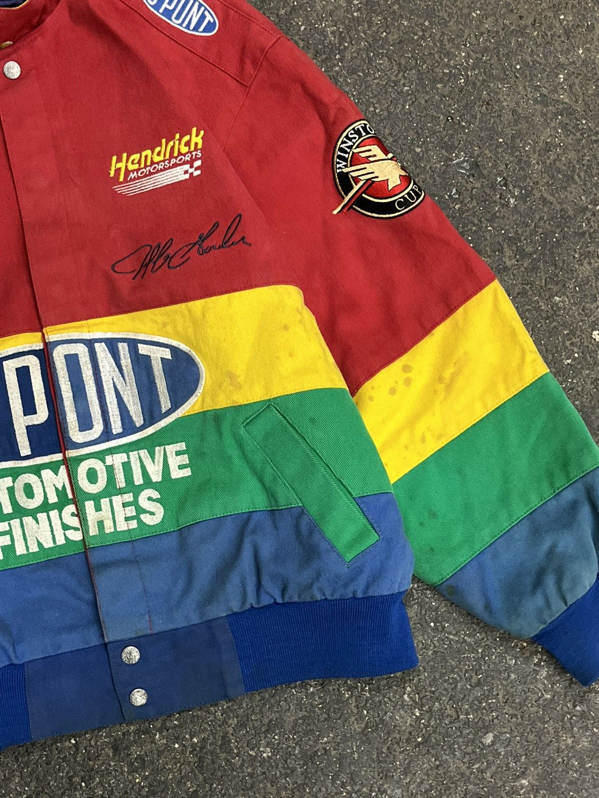 Jeff Hamilton × Vintage Nascar racing jacket Jeff Hamilton rare streetwear hype 90s Size US L / EU 52-54 / 3 - 5 Thumbnail