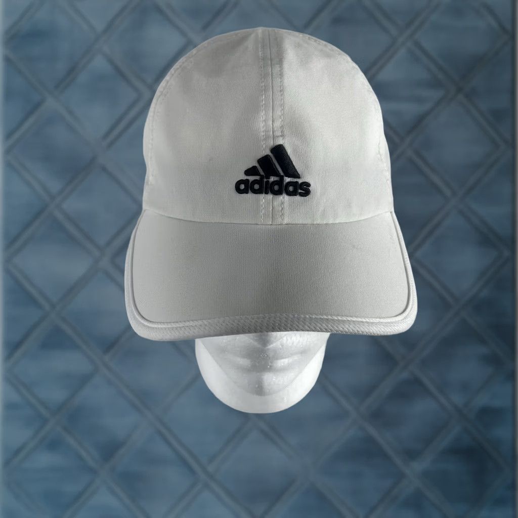 Adidas Adidas Womens Golf Hat Cap White Adjustable Strap Athletic Sports STAINED Size ONE SIZE - 1 Thumbnail
