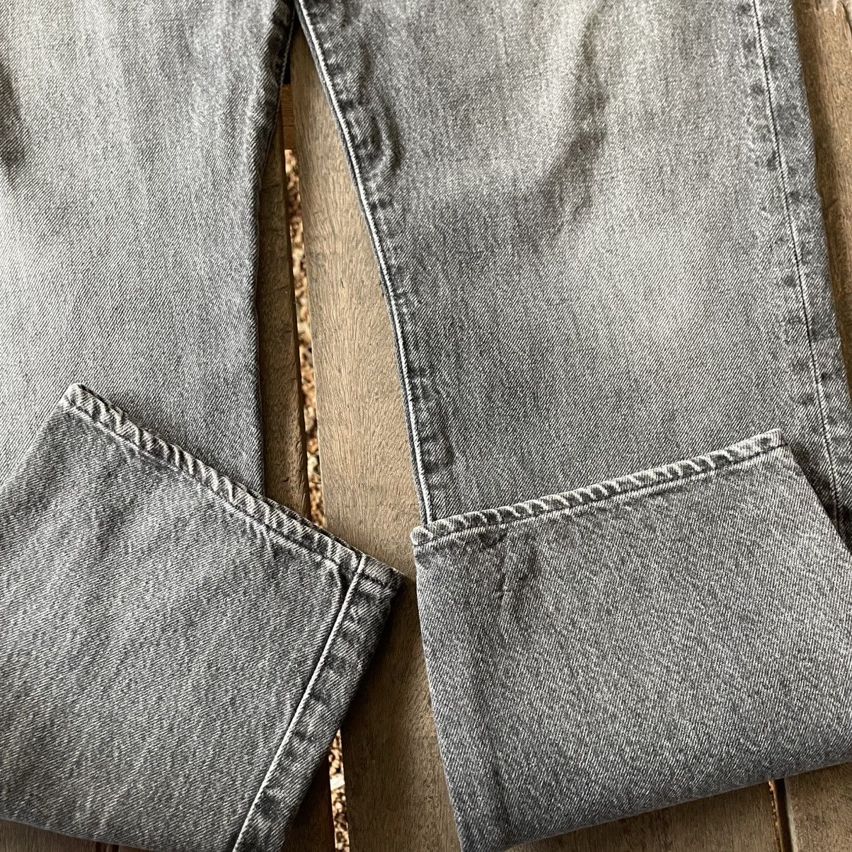 Levi's 🔥Vintage Levis Big E Stoned Washed Black Striaght Jeans Size US 36 / EU 52 - 7 Thumbnail