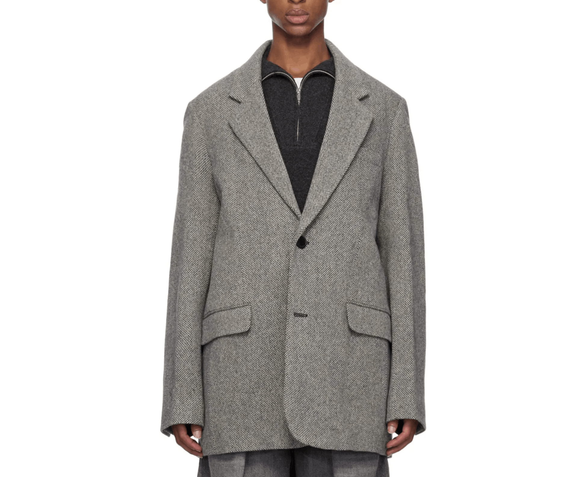 Isabel Marant Isabel Marant Gray Fahar Oversized Blazer Size 48 Size 48L - 1 Thumbnail