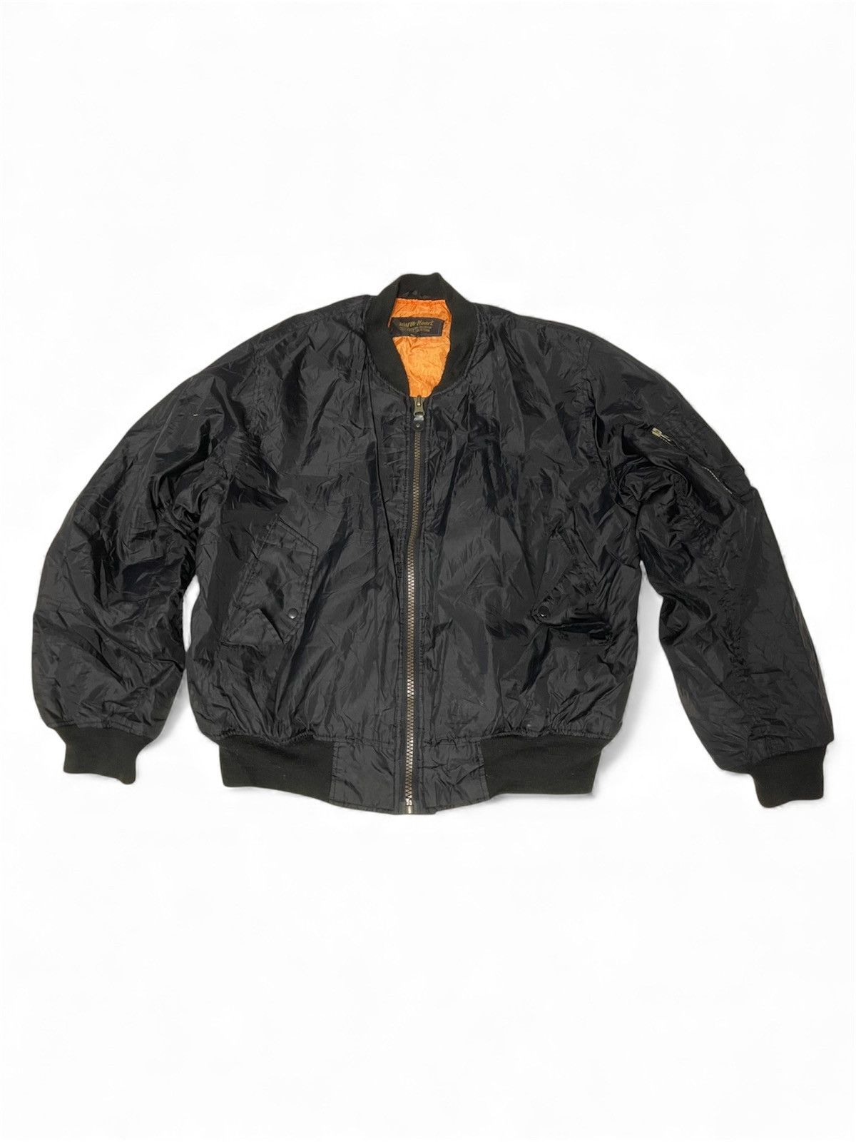 Other VINTAGE Warm Heart MA-1 Black Bomber Jacket Size US M / EU 48-50 / 2 - 1 Thumbnail