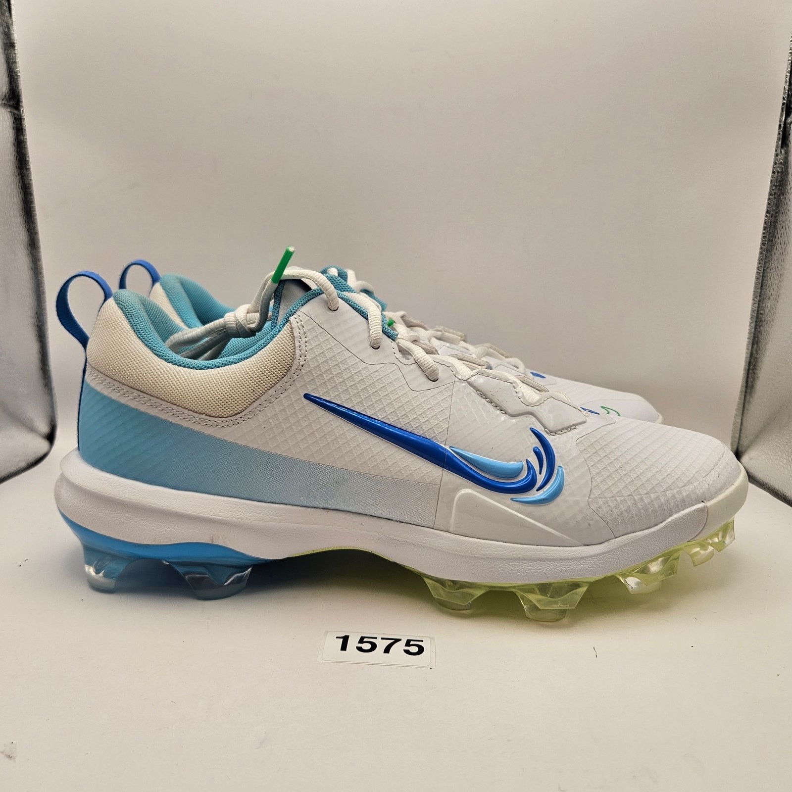 Nike NIKE MEN'S 12 FORCE TROUT 9 MCS FRESH WHITE BLUE BASEBALL Size US 12 / EU 45 - 4 Thumbnail