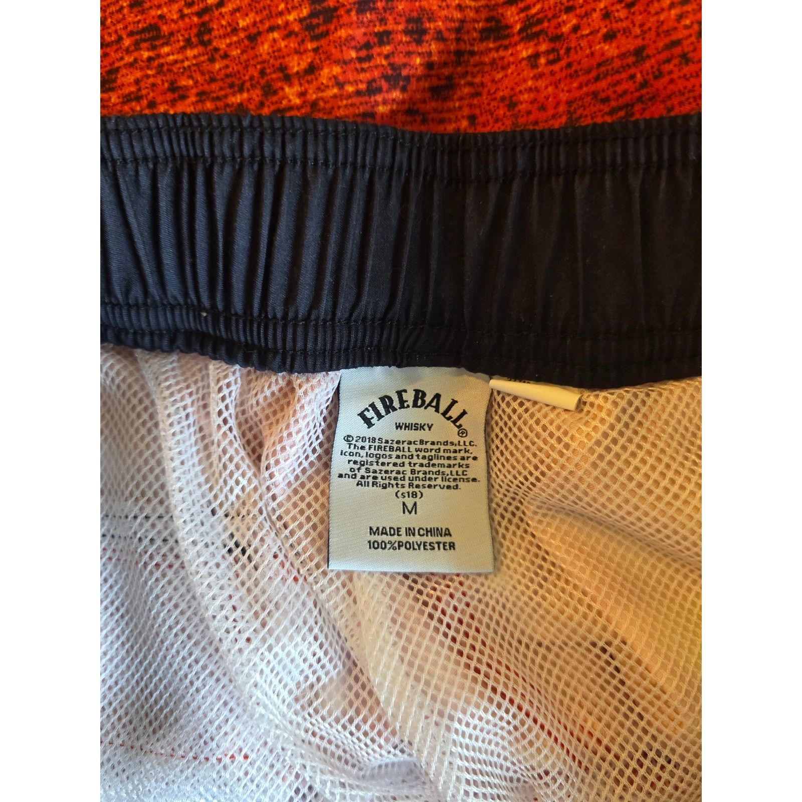 Other Fireball Whiskey Mens Swim Trunks Size Medium Red Orange Size US 33 - 3 Thumbnail