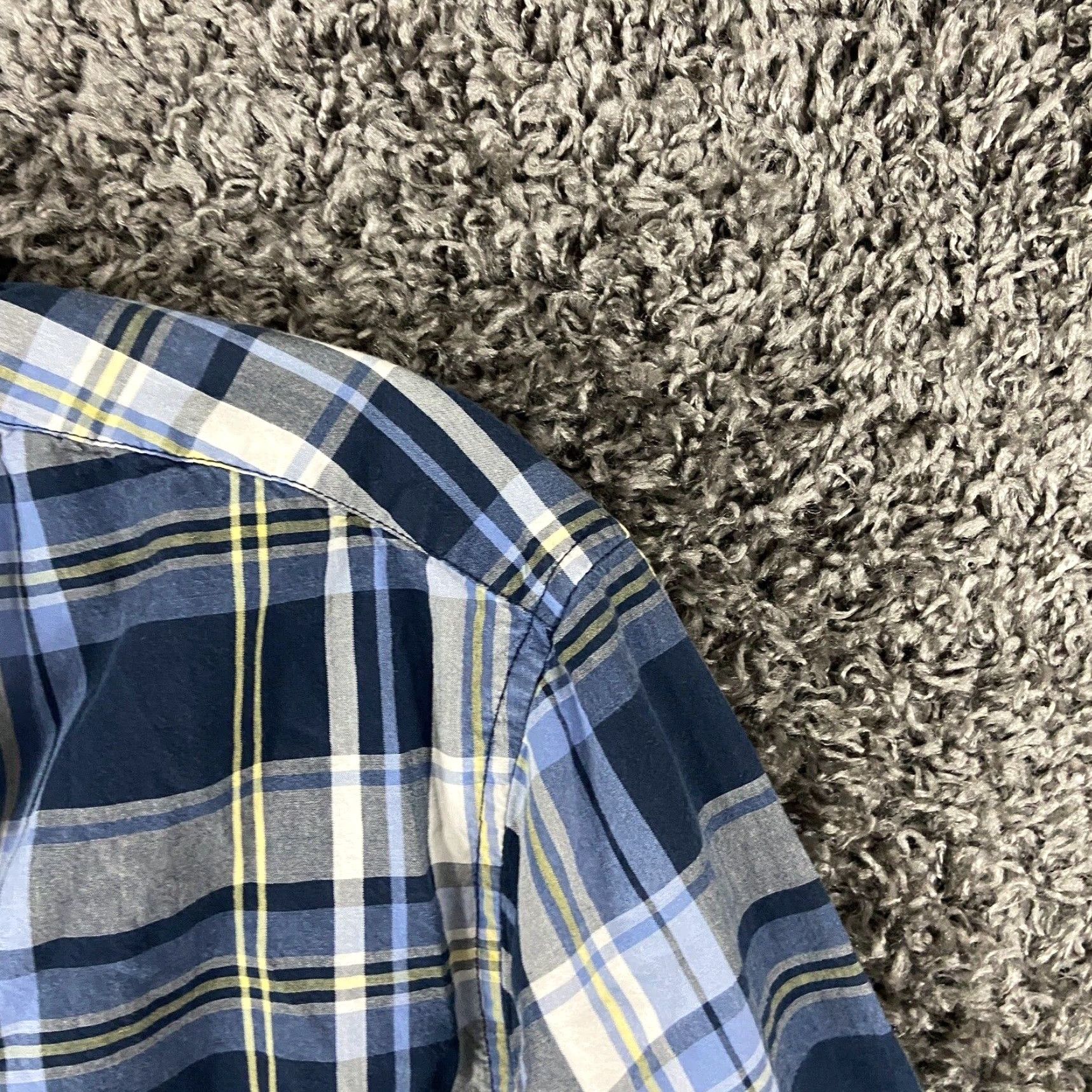 American Eagle Outfitters American Eagle Shirt Men S Long Sleeve Plaid Blue Multicolor Size US S / EU 44-46 / 1 - 4 Thumbnail