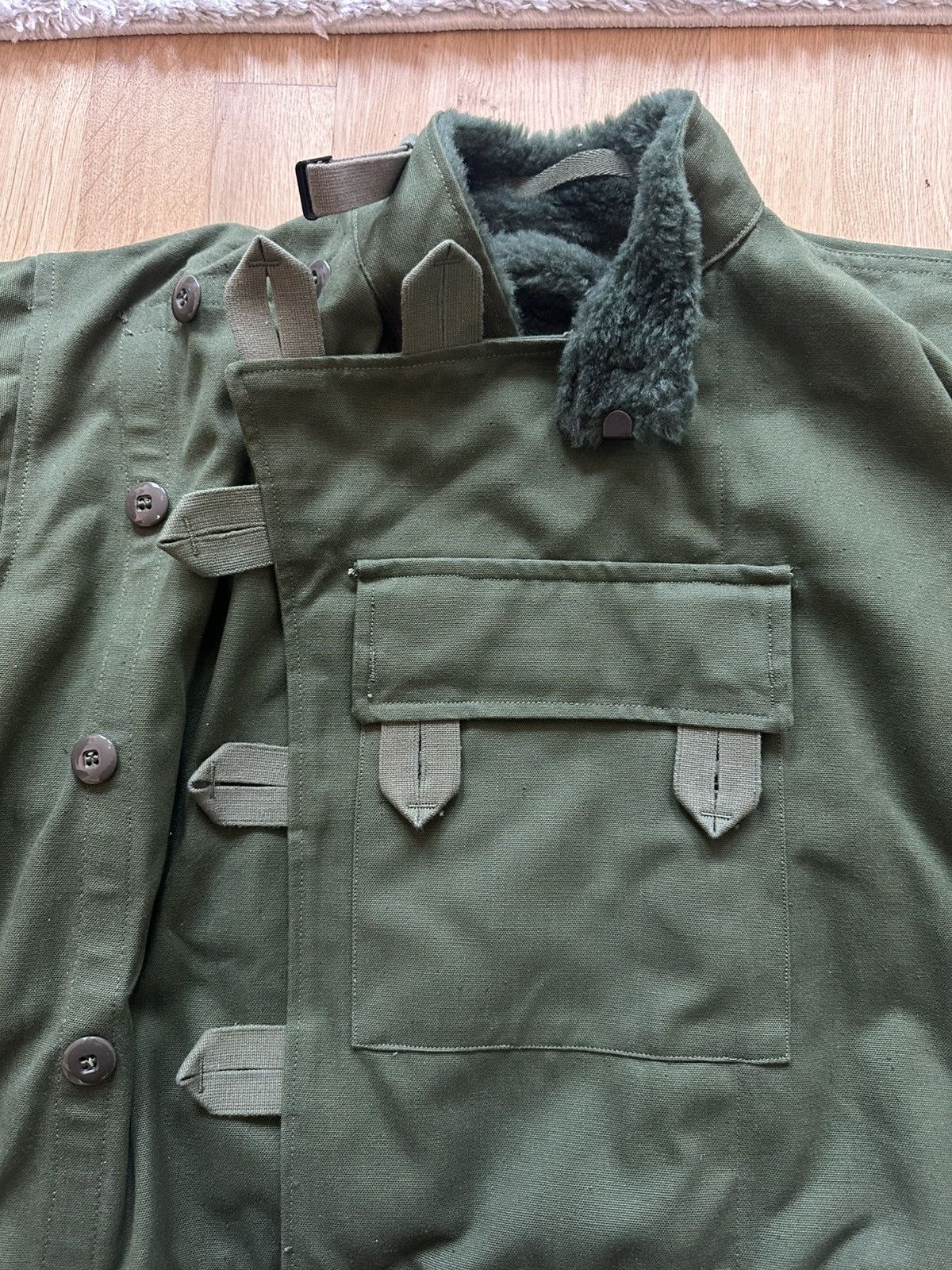 Vintage Swedish Army Motorcycle Jacket 1961 Size US L / EU 52-54 / 3 - 2 Thumbnail