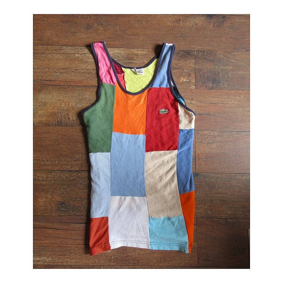 Designer × Lacoste × Vintage Vintage Lacoste Tank Top French Madrass Sz 4 Made In France Size US M / EU 48-50 / 2 - 1 Thumbnail