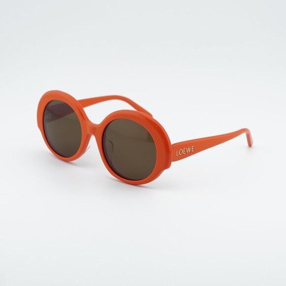 Loewe Loewe LW40135F 42E Sunglasses Orange Round Frame, Brown Size ONE SIZE - 1 Thumbnail