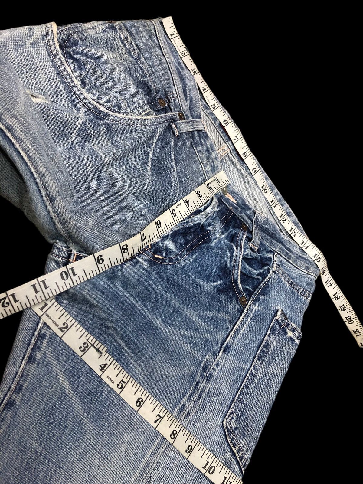 Johnbull SPECIAL DESIGN DISTRESSED SELVEDGE DENIM Size US 31 - 15 Thumbnail
