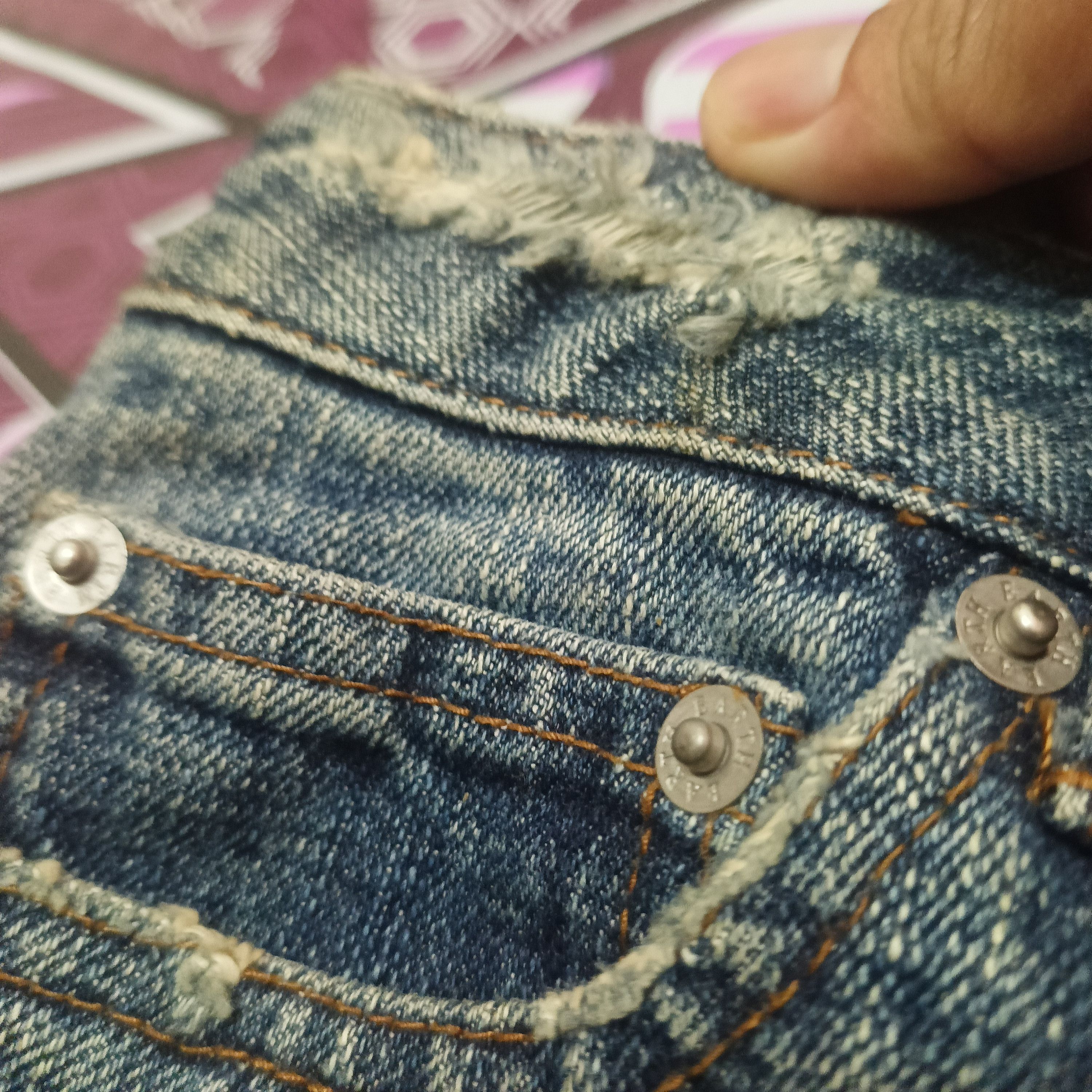 Who Decides War Japanese Earth Music & Ecology Painting Selvedge jeans Size US 31 - 7 Thumbnail