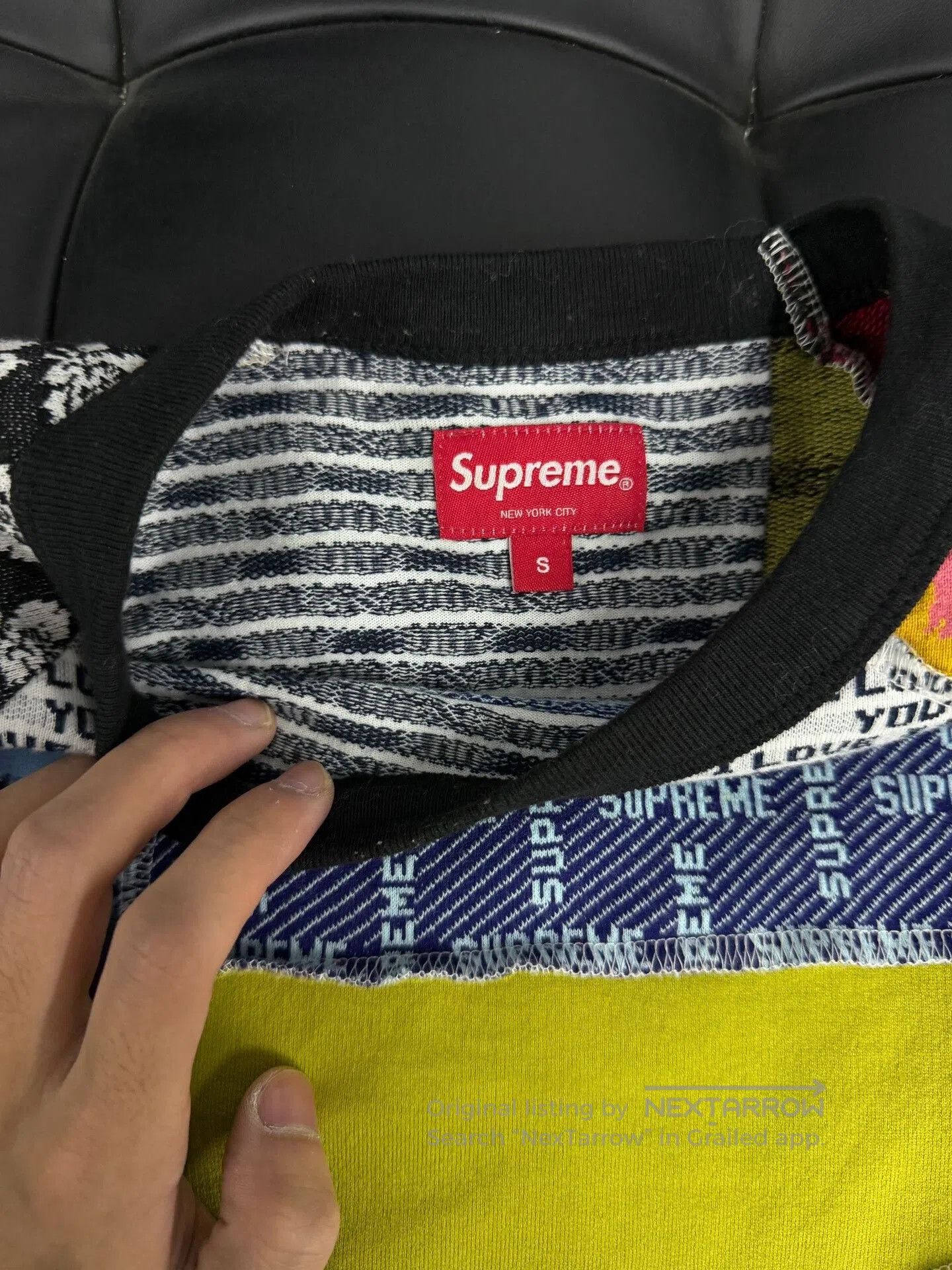 Supreme Supreme Patchwork Jacquard Long Sleeve Top. Size US S / EU 44-46 / 1 - 5 Thumbnail