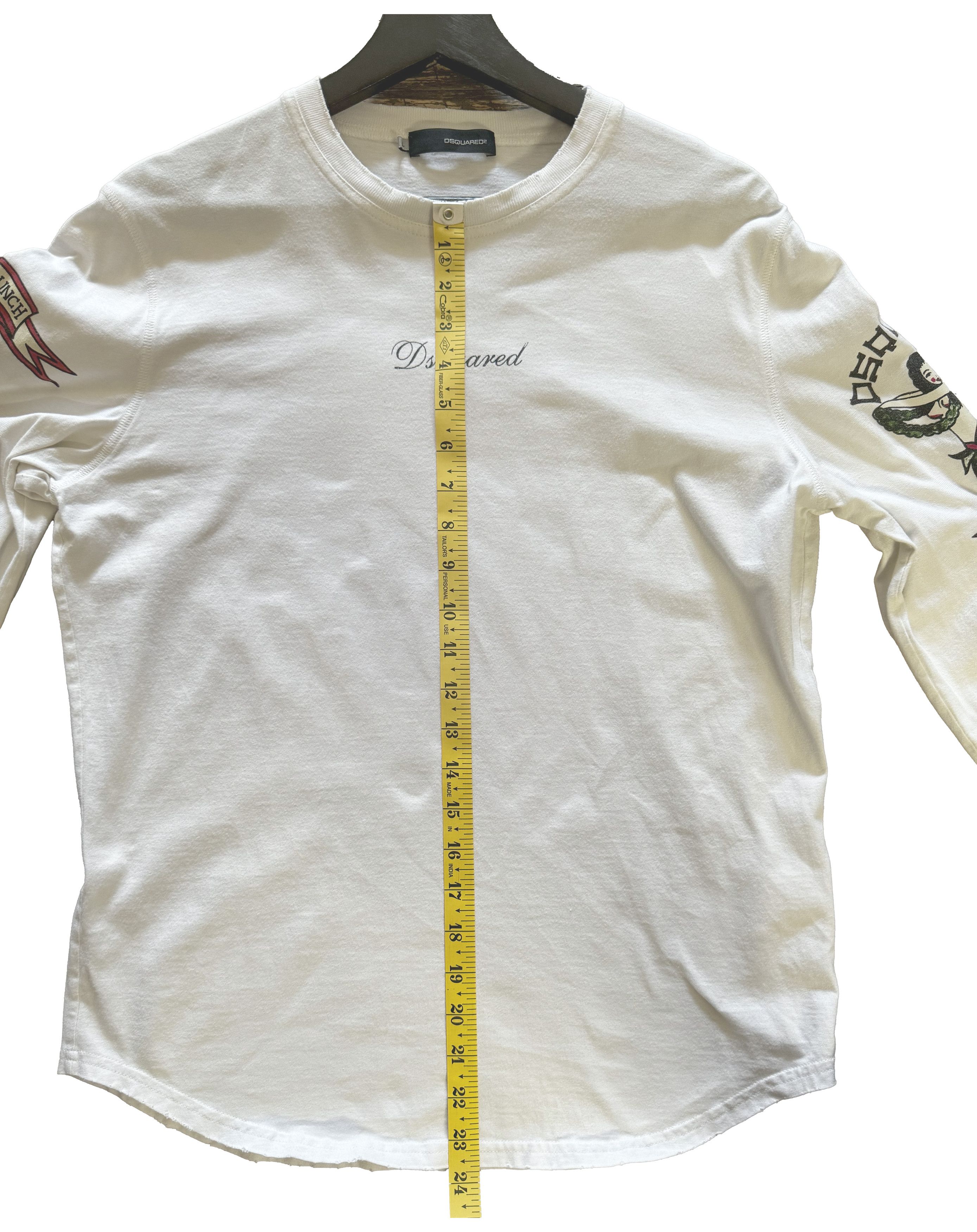 Dsquared2 Dsquared2 Long Sleeve Tattoo Tee mens L Size US L / EU 52-54 / 3 - 6 Thumbnail
