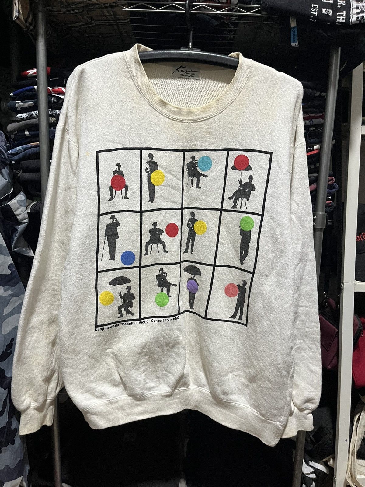 Kenji Sawada Beautiful World Concert Tour Sweatshirt 1993s