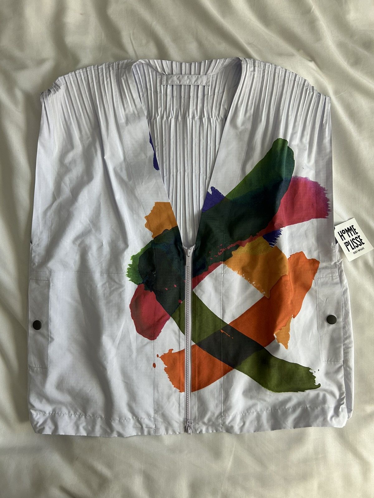 Homme Plisse Issey Miyake Cascade Picturesque Vest Lavender
