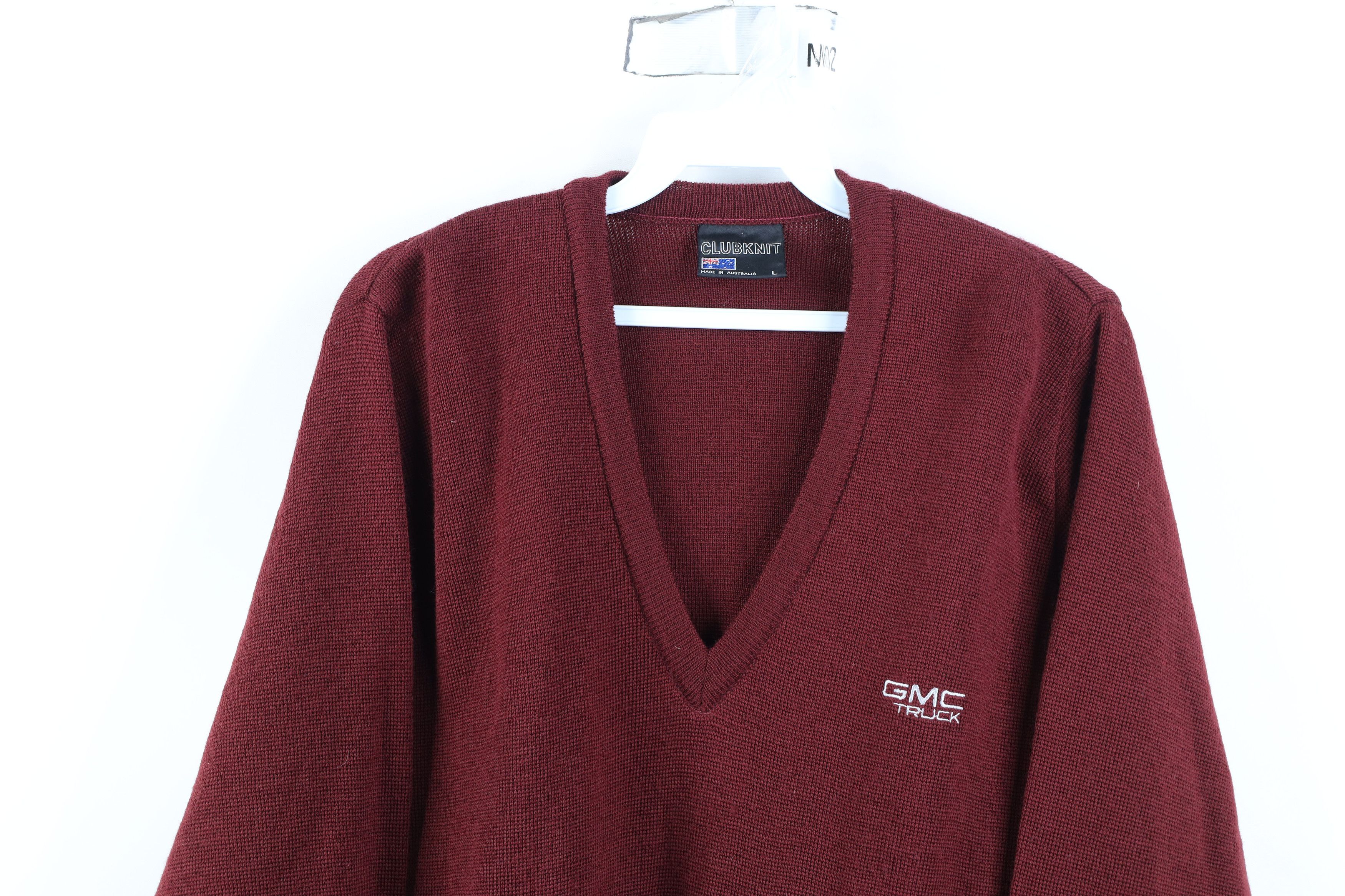Vintage Vintage 80s 90s General Motors GMC Truck V-Neck Sweater USA Size US L / EU 52-54 / 3 - 2 Thumbnail