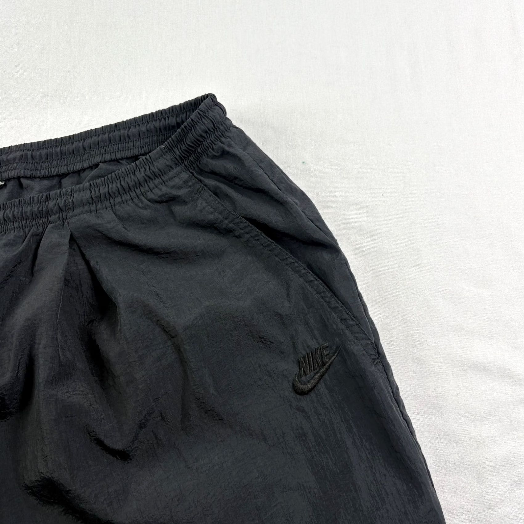 Nike VINTAGE Nike Track Pants Mens 2XL Black Tapered Jogger Stretch Athleisure 90s Size US 39 - 3 Thumbnail