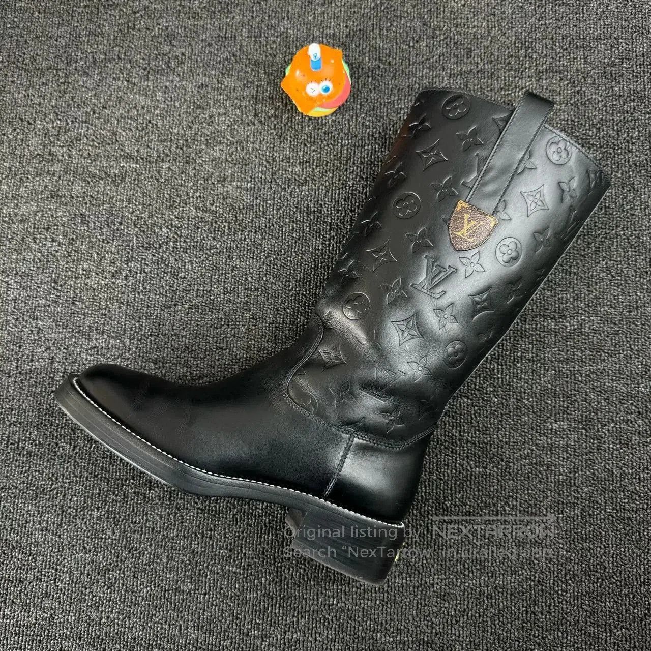 Louis Vuitton louis vuitton embossed pattern knight boots. Size US 7 / IT 37 - 5 Thumbnail