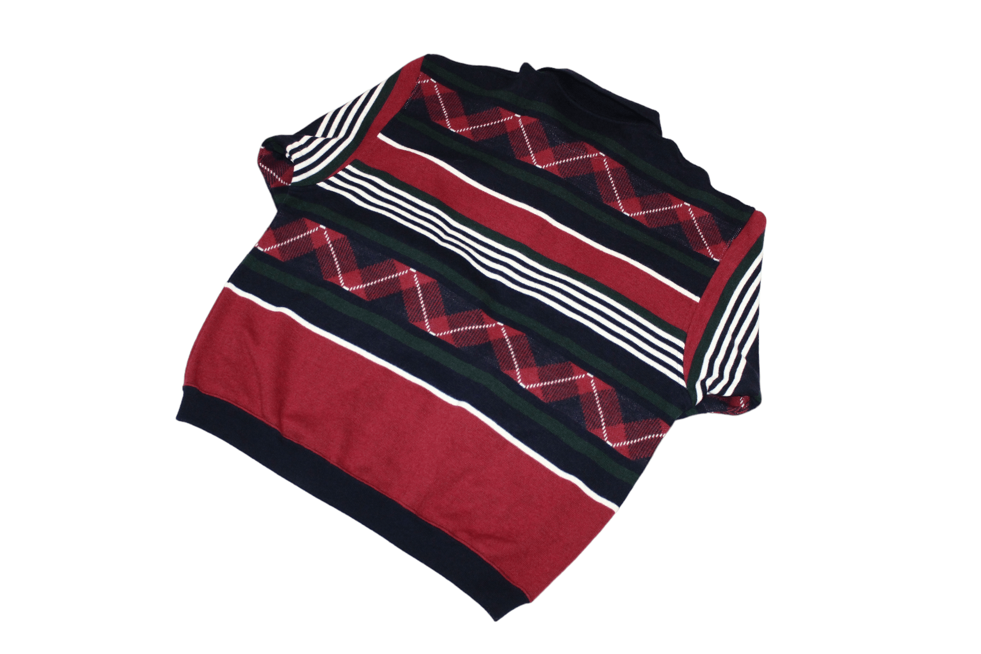 Lacoste VTG 70s Lacoste Wool Blend Knitted Striped Polo Jumper Size US XL / EU 56 / 4 - 10 Thumbnail