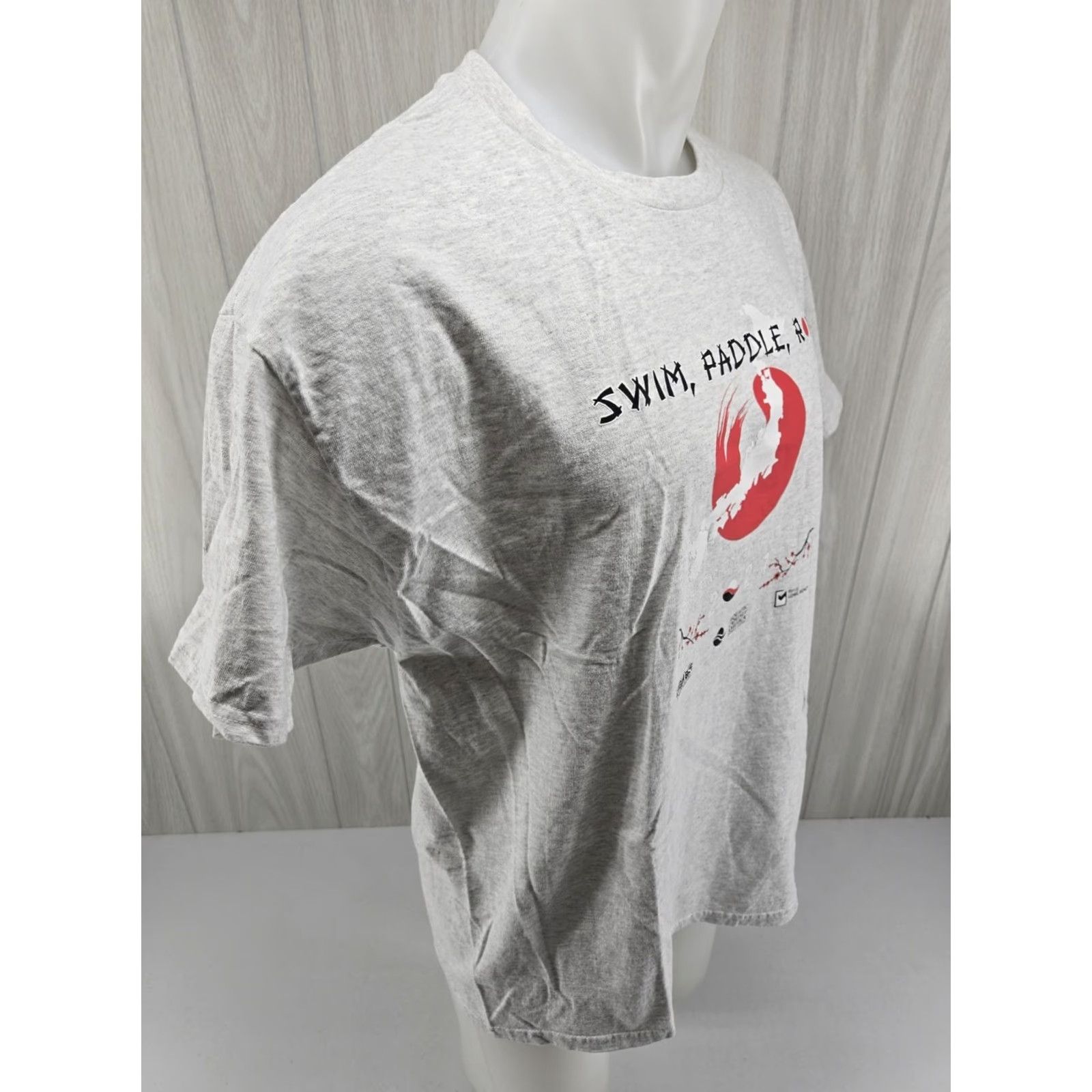 Hanes Hanes Swim Paddle Row Japan 2021 Aquatic Captial T Shirt Gray XL Men Short Sleeve Cotton Graphic Print Vintage: No Size US XL / EU 56 / 4 - 7 Thumbnail