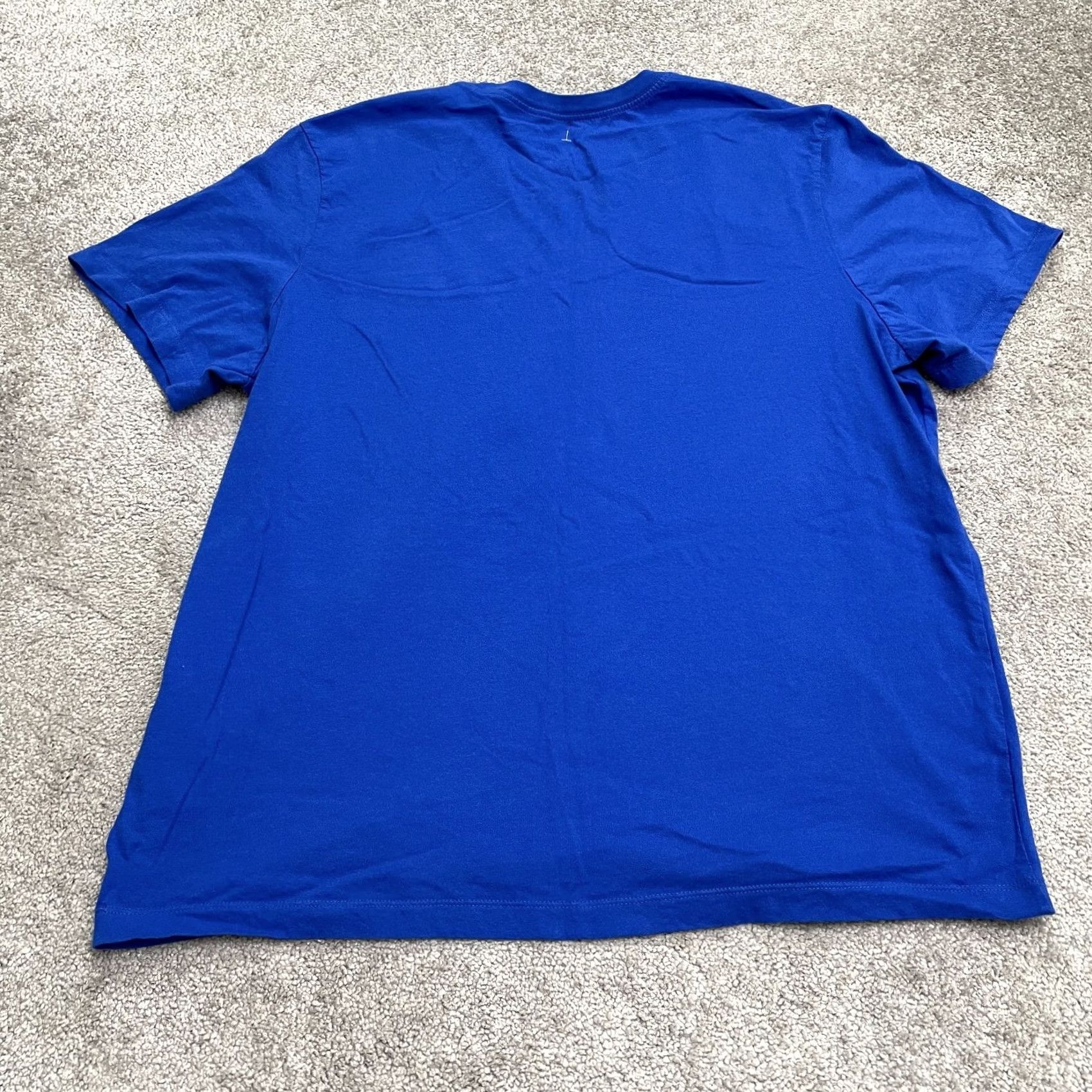 Nike Nike Tee Sportswear Futura Varsity Graphic T-Shirt Mens 2XL Blue Crew Neck Size US XXL / EU 58 / 5 - 2 Thumbnail