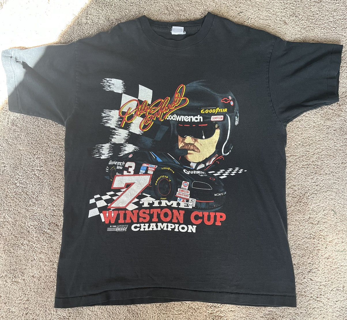 image of Vintage Dale Earnhardt Sports Image in Black, Men's (Size XL)