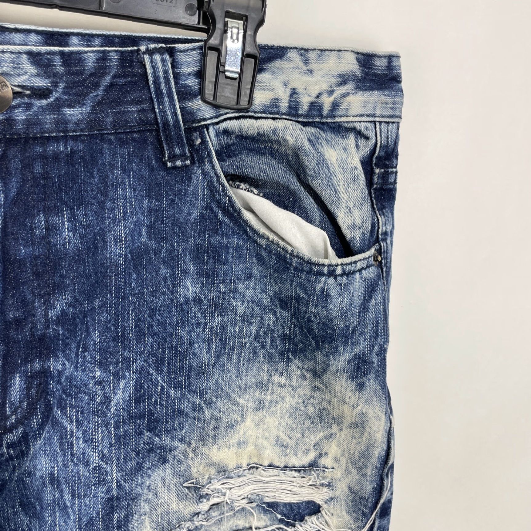 Southpole Southpole Jeans Hip Hop Blue 36x30 Distressed High Rise Regular 5-Pocket Denim Men’s Men Size US 36 / EU 52 - 3 Thumbnail