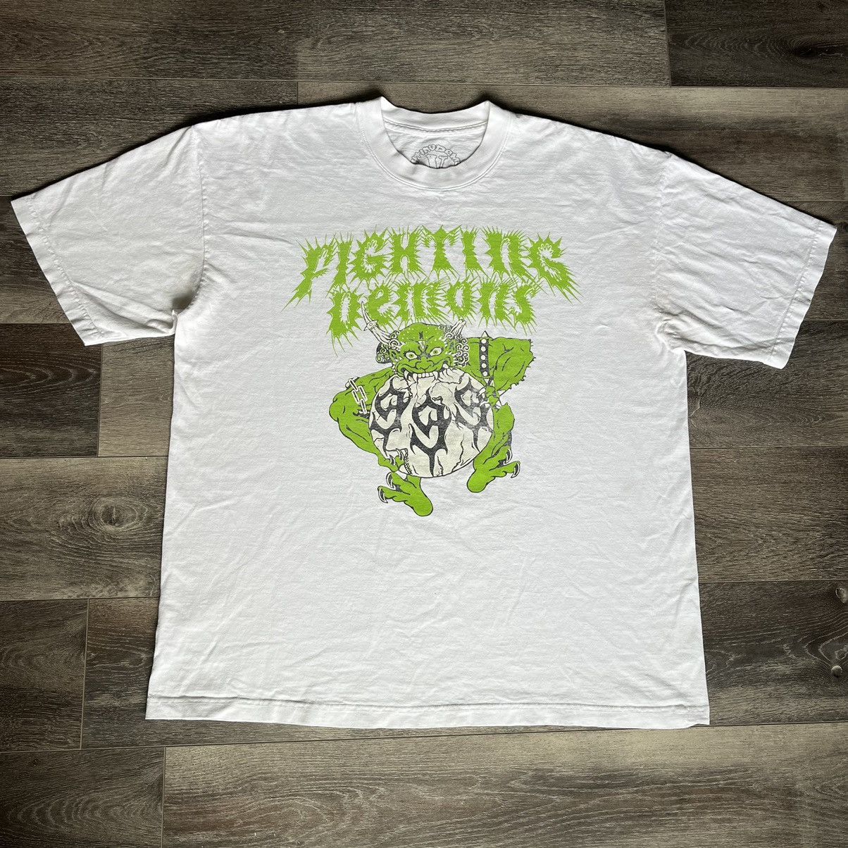 999 Club × Vlone VLONE x Juice Wrld 999 Fighting Demons Graphic Logo T Shirt Size US XL / EU 56 / 4 - 1 Thumbnail