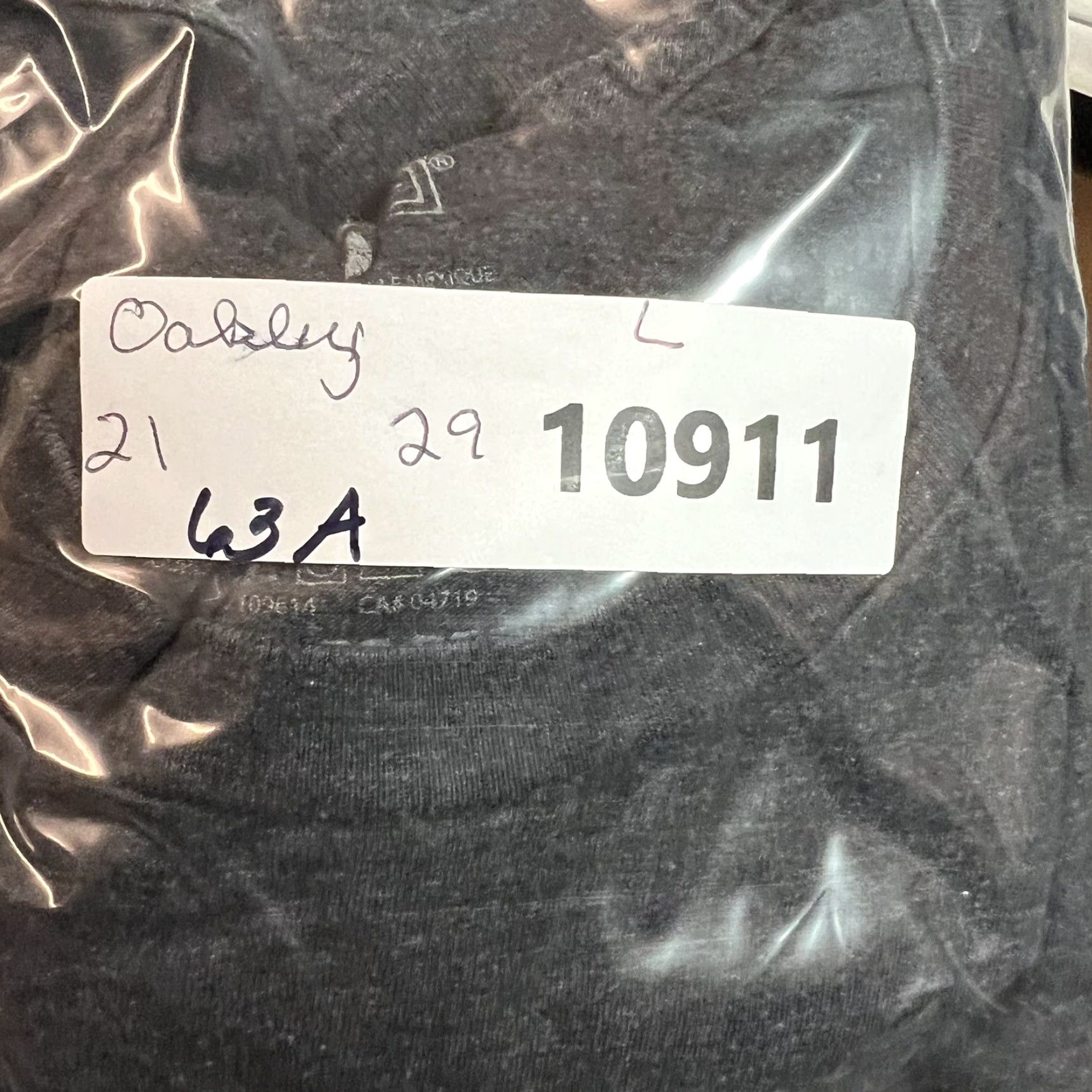 Oakley Oakley T Shirt Adult L Gray Logo Graphic Print California Motorcycle Crew Neck Short Sleeve Size US L / EU 52-54 / 3 - 6 Thumbnail