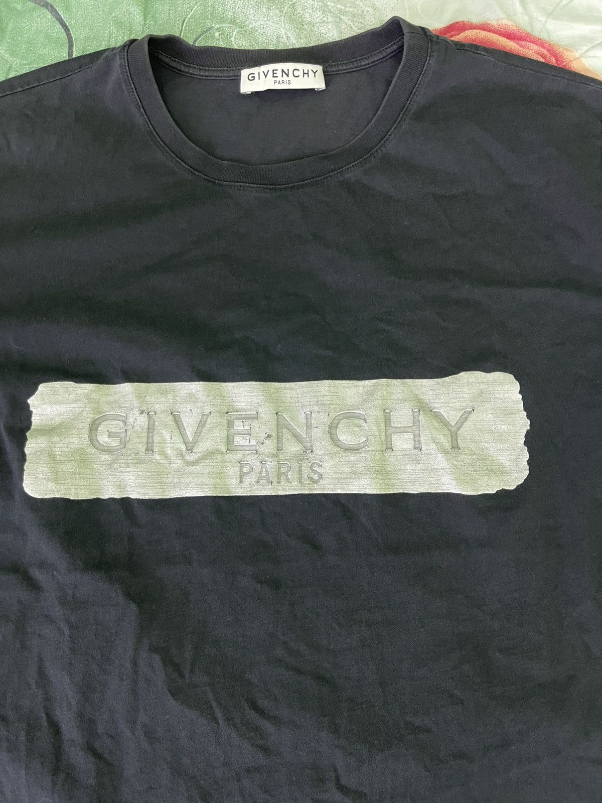 Givenchy Givenchy Metallic Logo-Embossed Cotton-Jersey T-Shirt Size US L / EU 52-54 / 3 - 6 Thumbnail