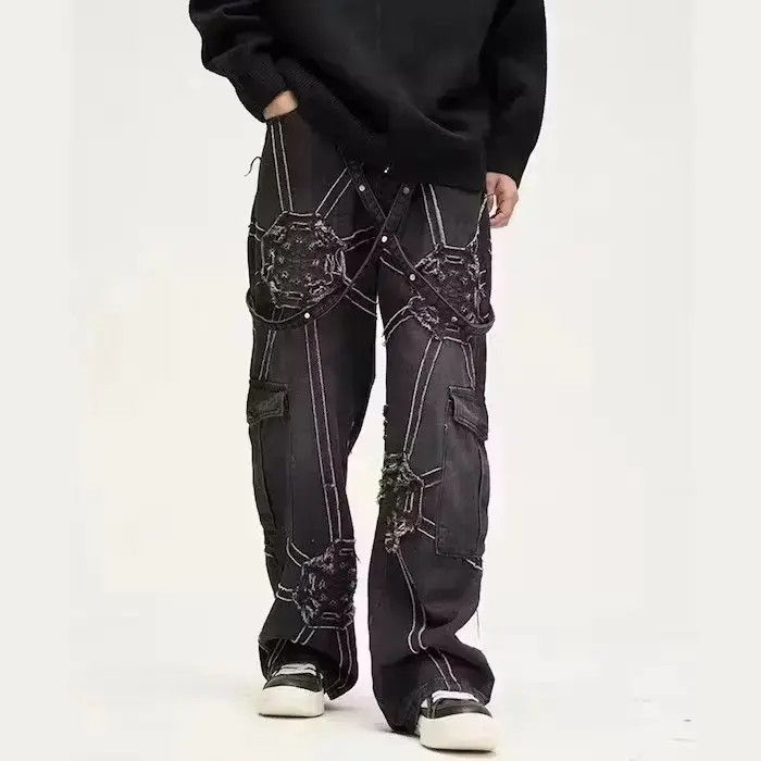 Japanese Brand Galaxy Patch Denim Pant Size US 32 / EU 48 - 1 Thumbnail