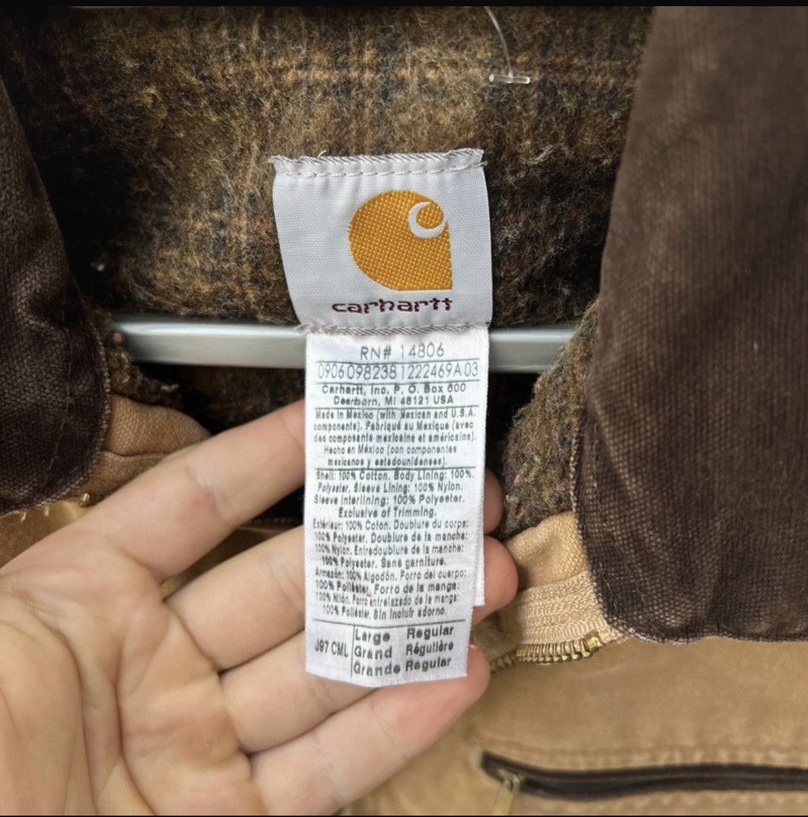 Carhartt detroit camel jacket vintage J97CML