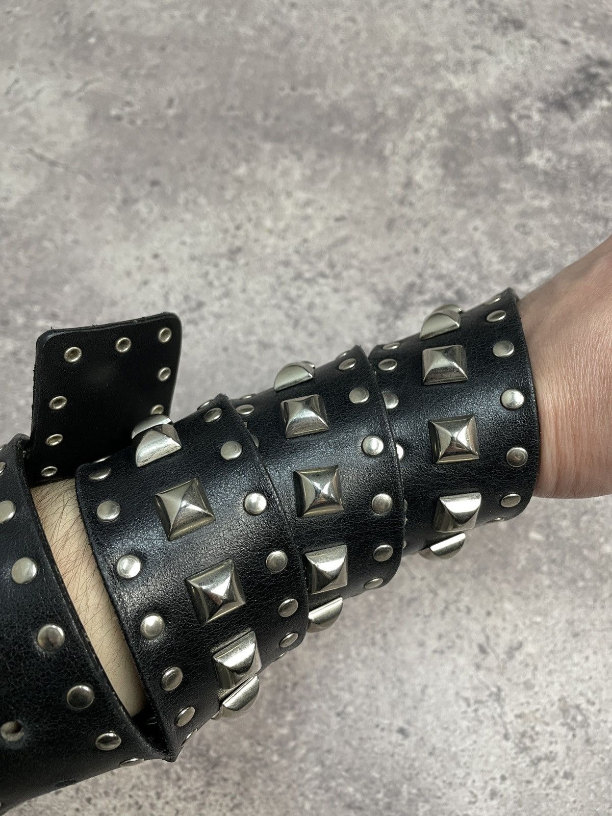 Vintage Belt Y2K Rhinestones Punk Leather Belts size 34/36