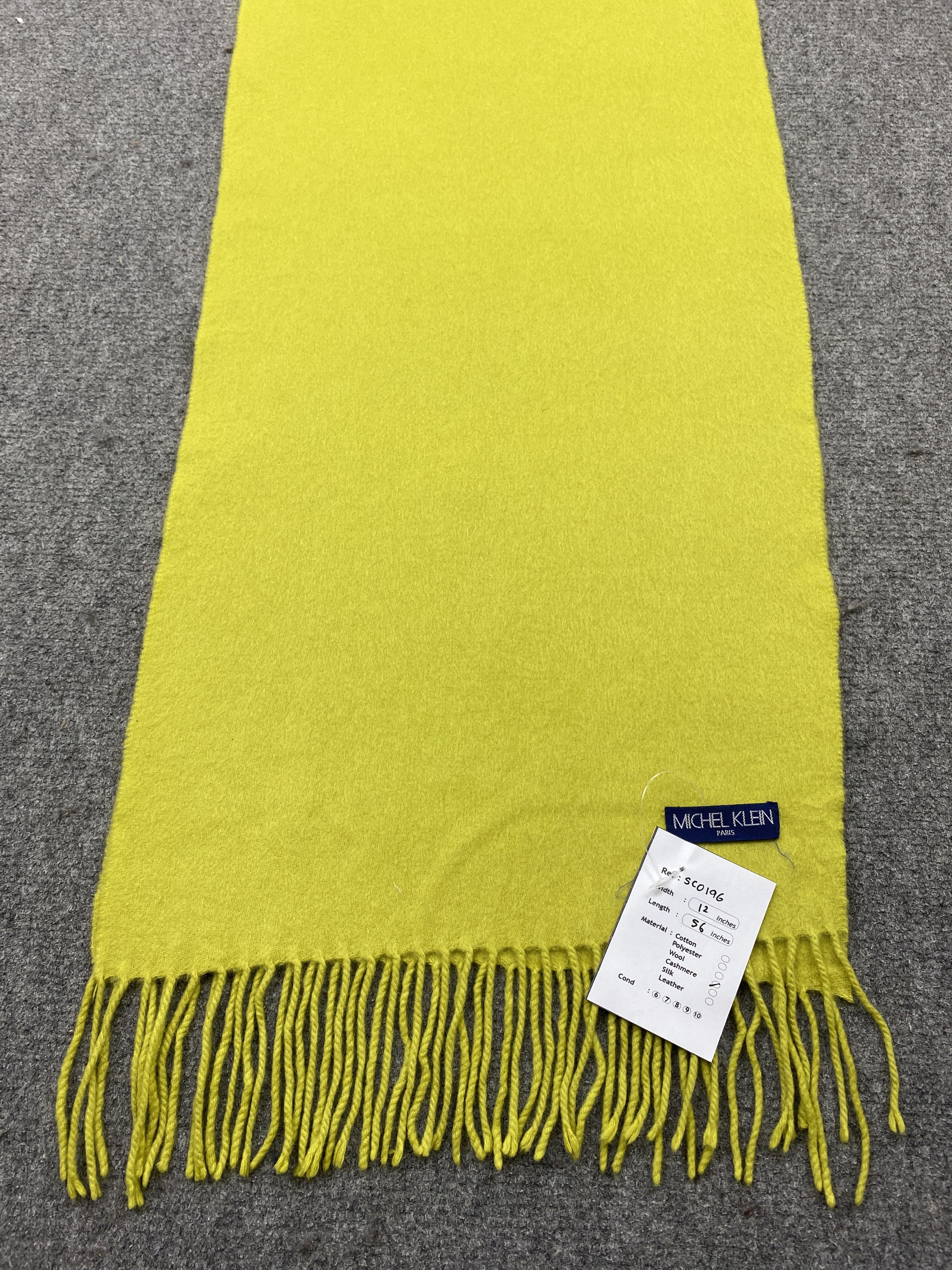 Michel Klein Michel Klein Cashmere Scarf / Muffler / Neckwear SC0196 Size ONE SIZE - 6 Thumbnail