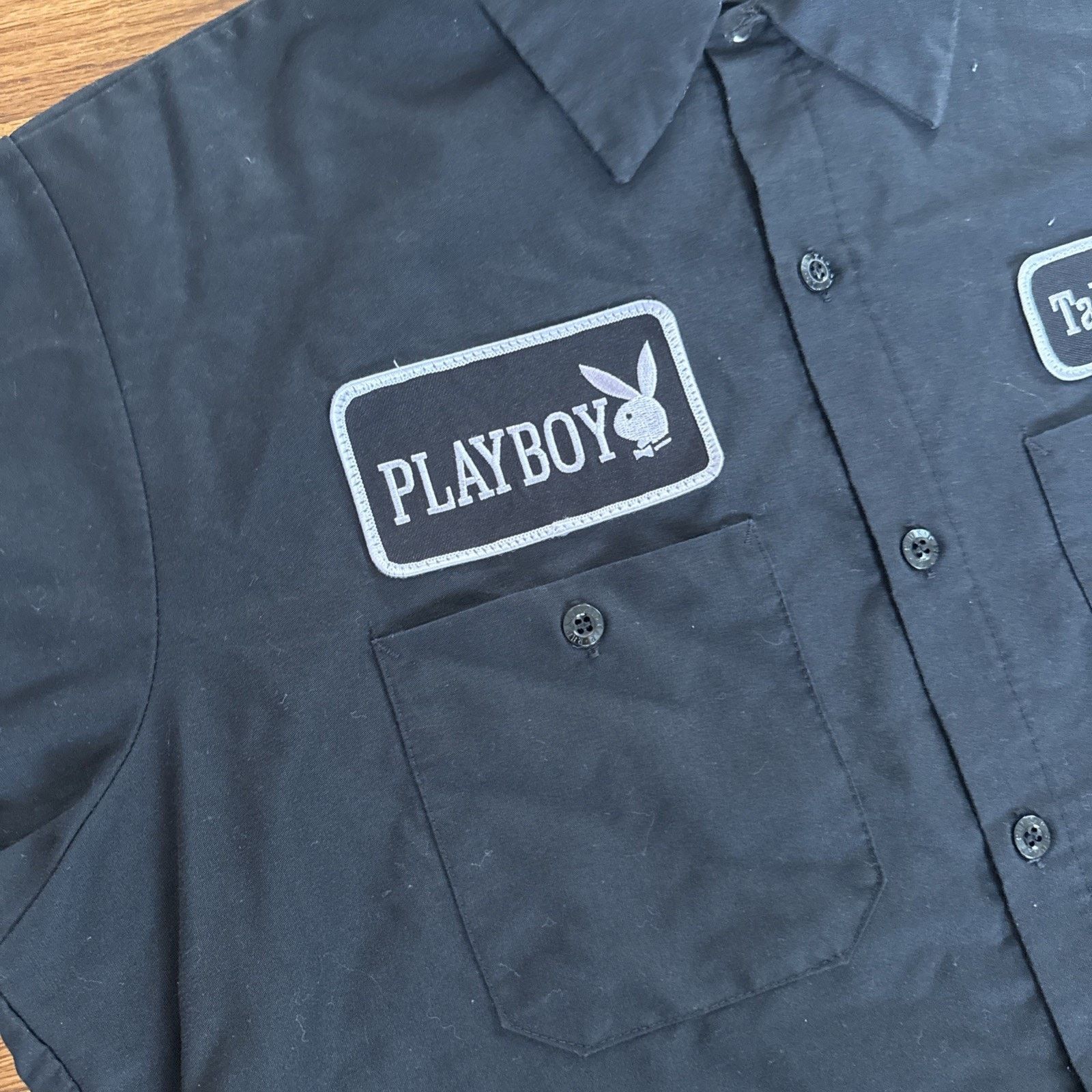 Playboy Playboy Bunny Talent Scout short sleeve button up Vintage Size US L / EU 52-54 / 3 - 2 Thumbnail