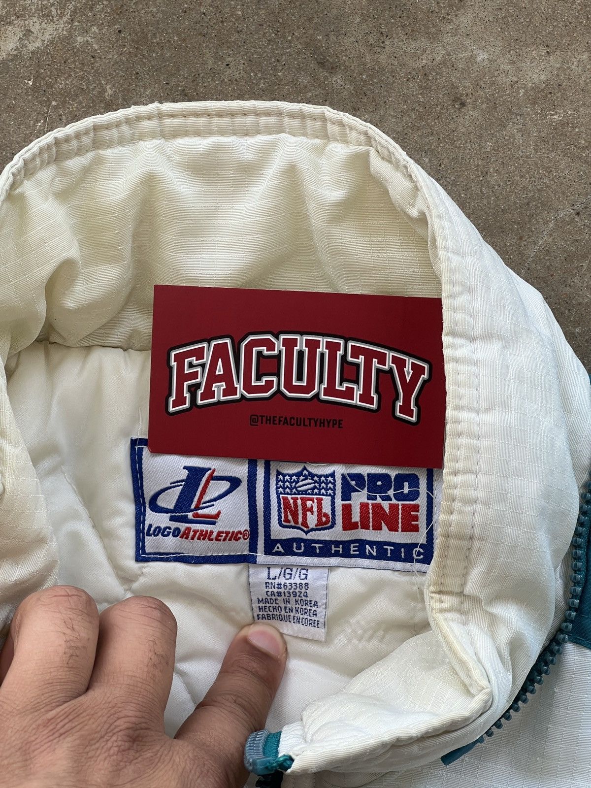 NFL Vintage 90s Pro Line NFL Miami Dolphins Jacket Large Size US L / EU 52-54 / 3 - 3 Thumbnail