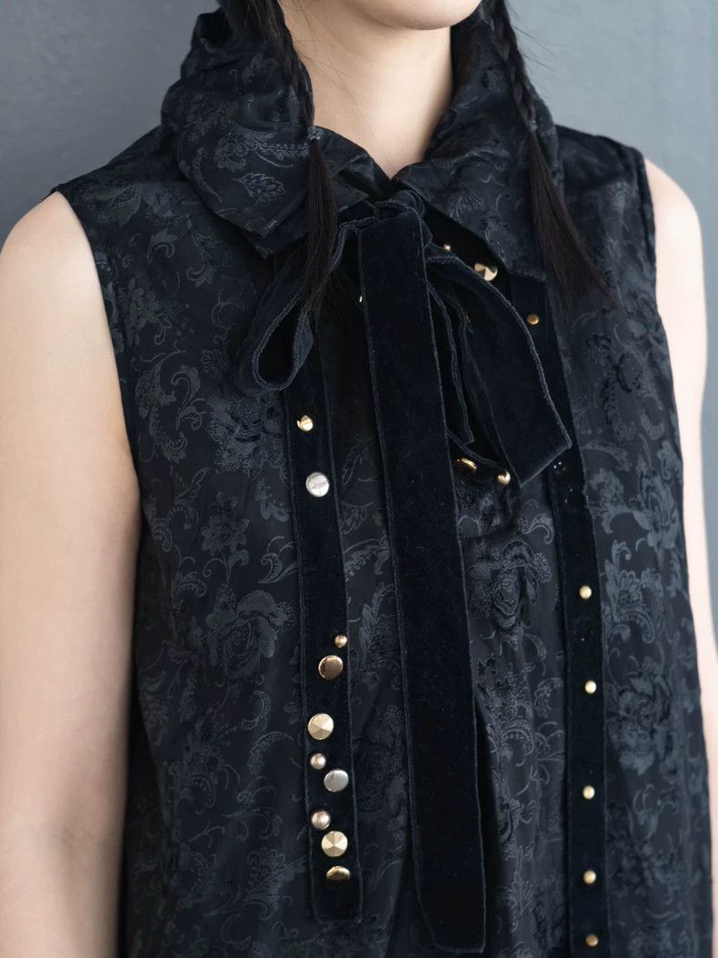 Comme des Garcons Comme Des Garcons Rivet velvet strap dress Size M / US 6-8 / IT 42-44 - 1 Thumbnail