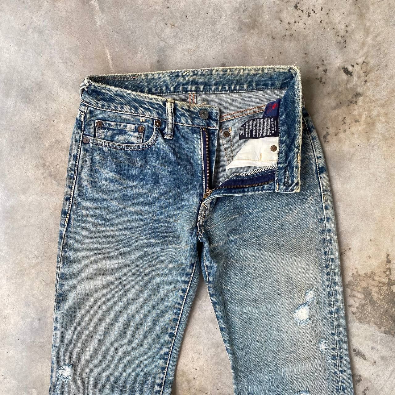 45rpm VINTAGE 45RPM DISTRESSED DENIM W28X29" Size US 28 / EU 44 - 9 Thumbnail